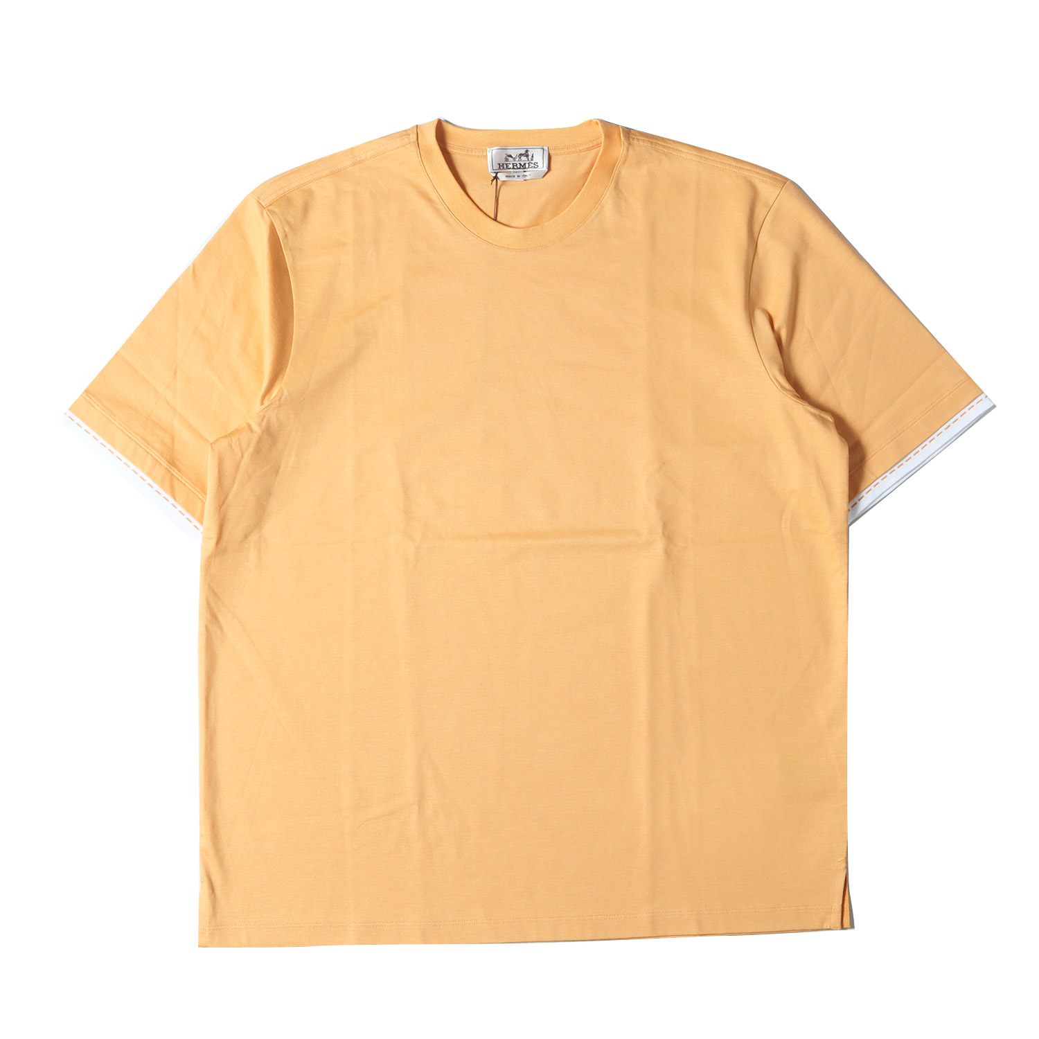 【ワンポイントが◎！】★エルメス★ レザーディテールTシャツ ワンポイントが◎！】☆エルメス☆ レザーディテールTシャツ