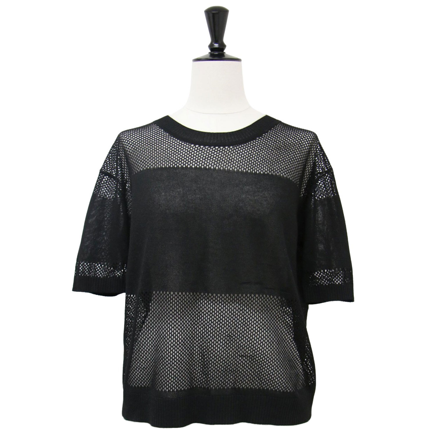 新品　セオリー　リュクス 半袖　メッシュニット　ブラック 楽天市場】theory luxe セオリー リュクス ニット 24春夏 ブルー
