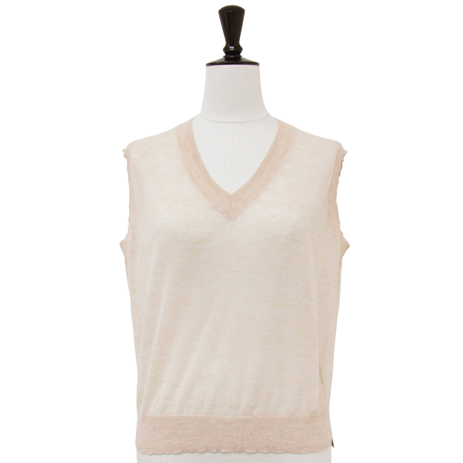 Plage 5G knit ベスト ベージュ C.T.plage シーティー・プラージュ ニット ベスト CT24125