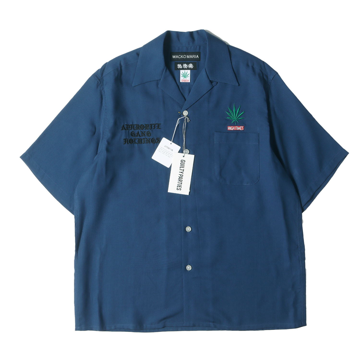 WACKO MARIA - WACKO MARIA スカル刺繍 SHIRT Lサイズの通販 by