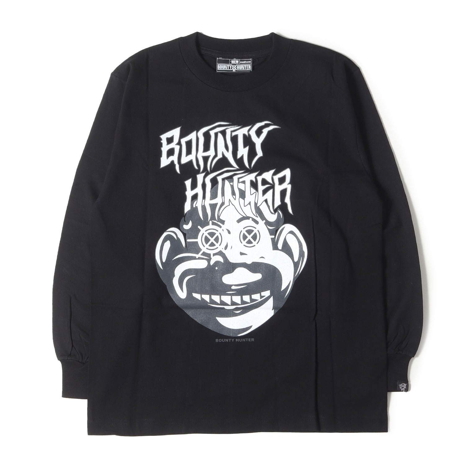 値下げ中 HUSKING BEE バウンティーハンター 長袖 ロングTシャツ 黒 HUSKING BEE バウンティーハンター 長袖 ロングTシャツ 黒