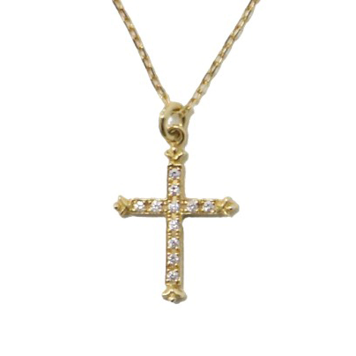 極美品 AHKAH K18 YG ソルティアラウンド ダイヤモンド ネックレス AHKAH アーカー ネックレス ダイヤ ダイヤモンド 0.15ct