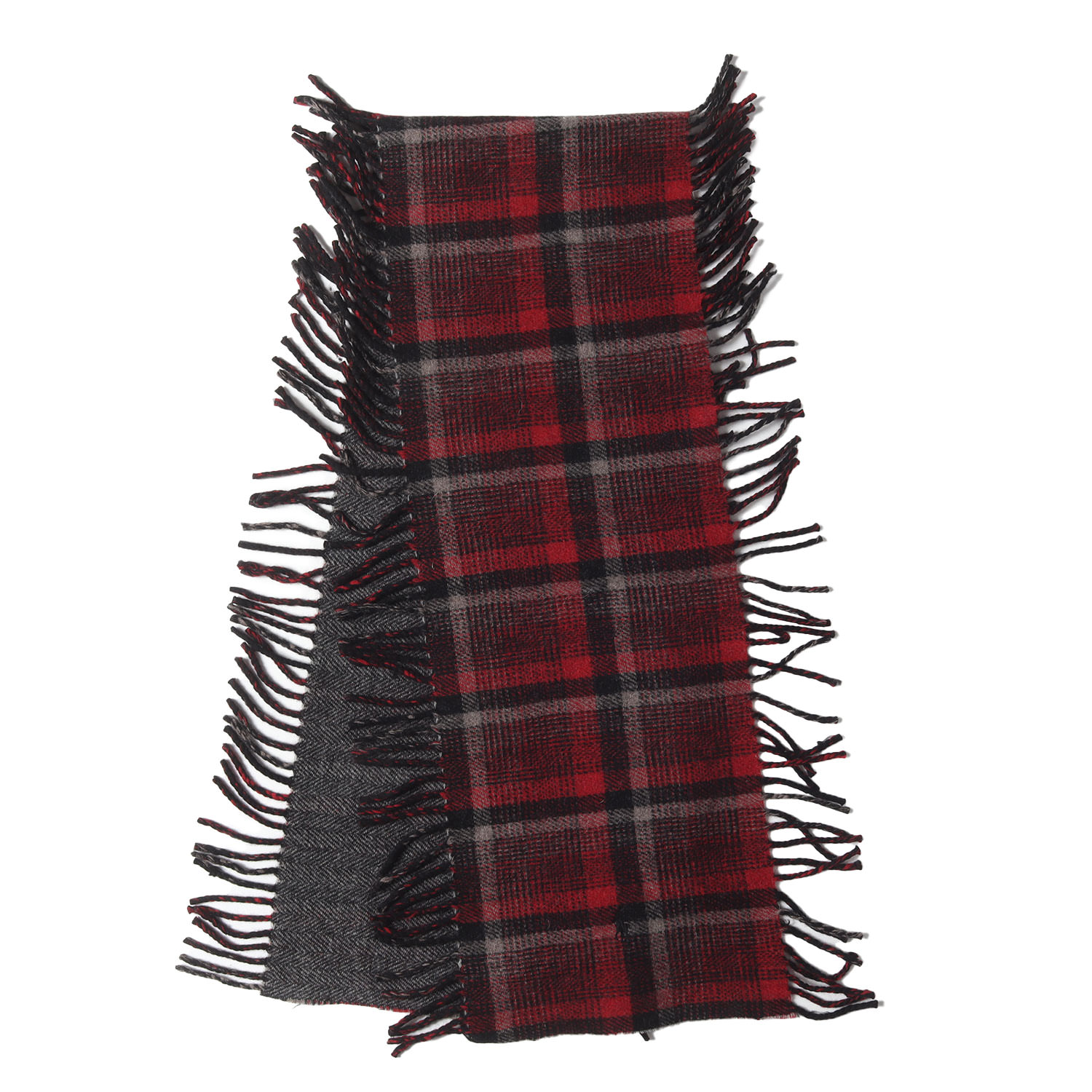 楽天市場】LARDINI ラルディーニ ヘリンボーン柄 フリンジ