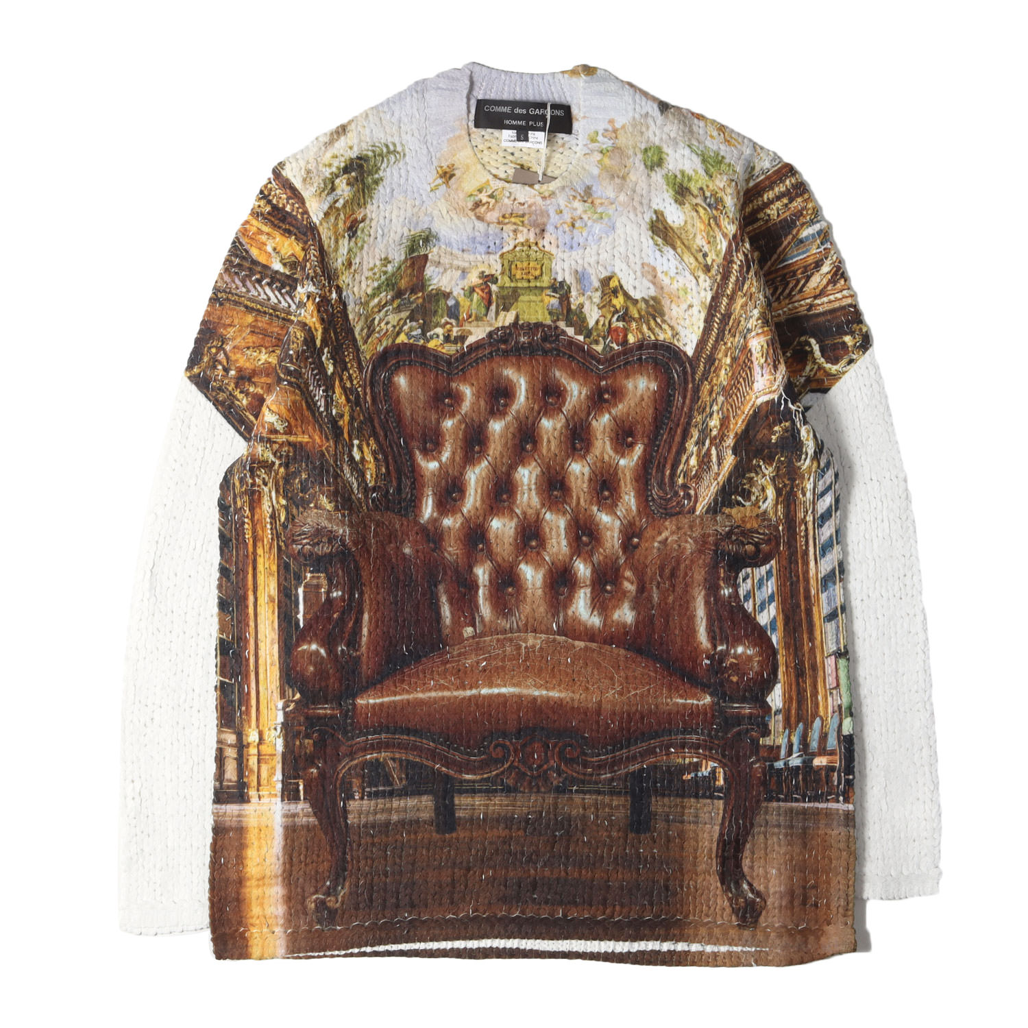 美品✨️コムデギャルソンオムプリュス チェッカー切替ニット M AD2009 COMME des GARCONS HOMME PLUS(コムデギャルソンオムプリュス