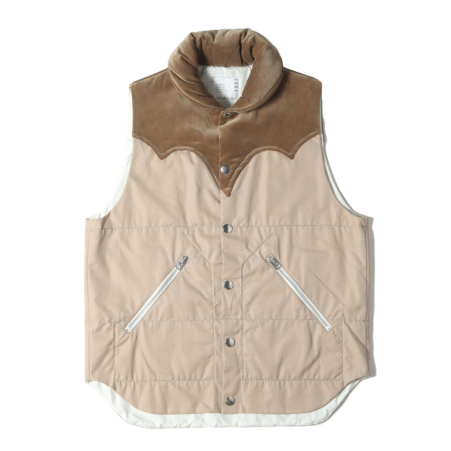 楽天市場】Sacai(サカイ) サイズ:1 Taffeta Hooded Vest