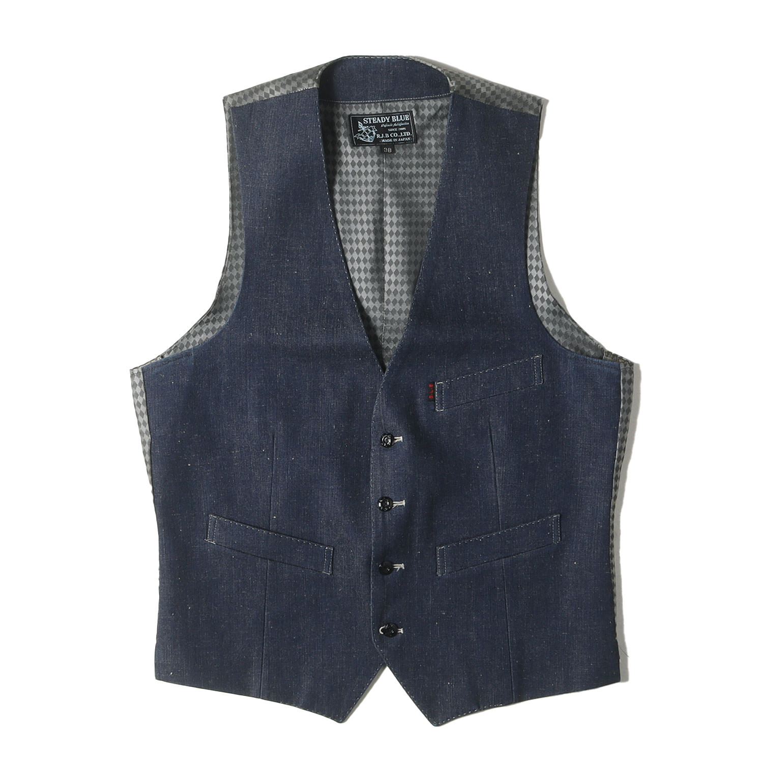 JOHN LAWRENCE SULLIVAN ベスト サイズ38 JOHN LAWRENCE SULLIVAN ベスト ジレ WOOL TUXEDO VEST メンズ