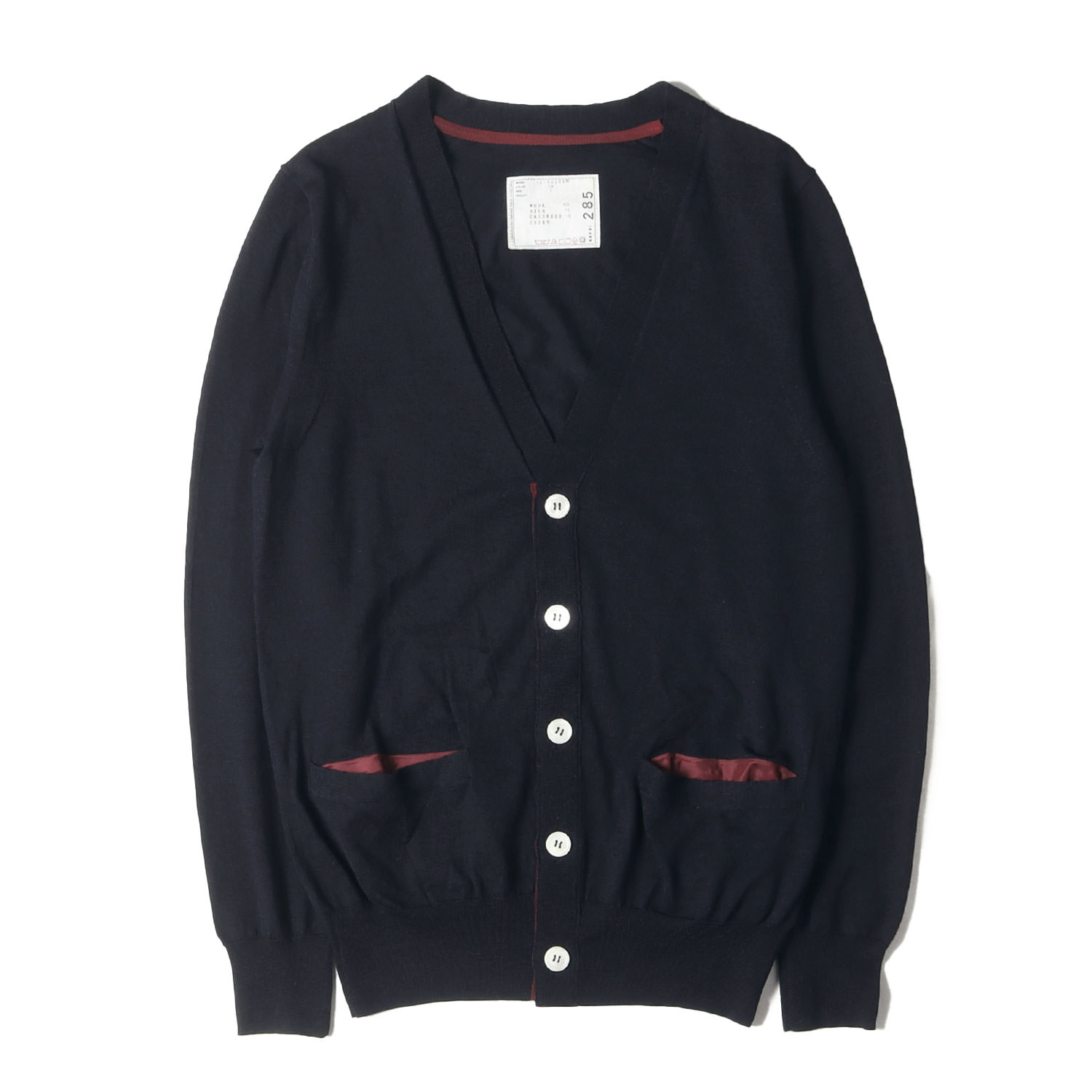 楽天市場】sacai サカイ 21AW Suiting Knit Cardigan スーチング