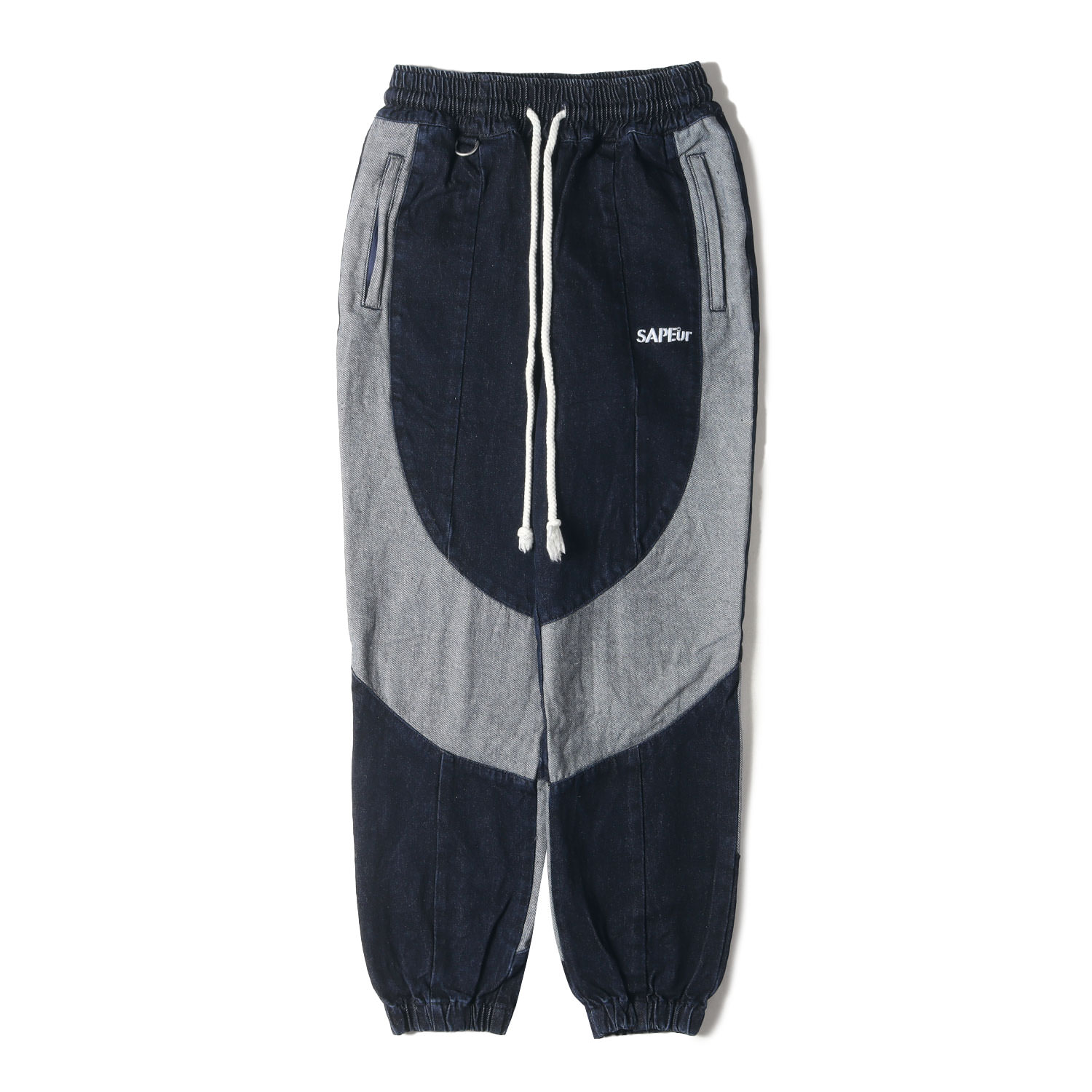 新品 SAPEur サプール ブラック デニム トラックパンツ M インディゴ 楽天市場】M【SAPEur DENIM TRACK PANTS INDIGO サプール デニム