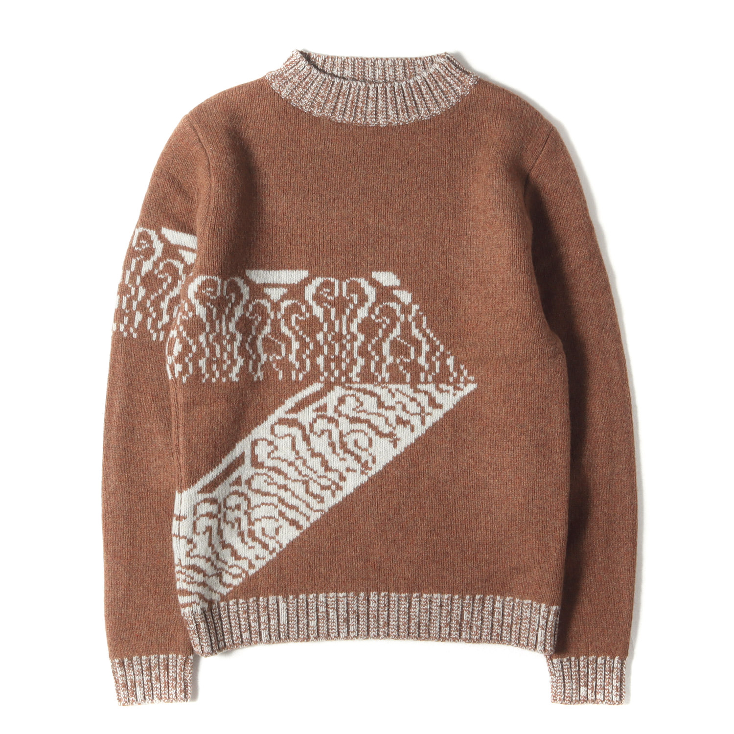 A.P.C. 美品 A.P.C. ニット サイズ:XS スリーブ 切替 ウール カシミヤ 