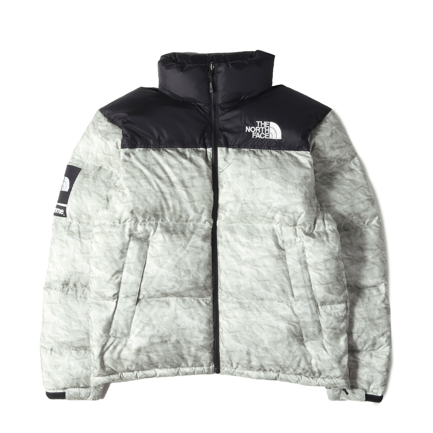 The North Face × Supreme カモフラージュジャケット　S NEW Supreme The North Face Nuptse Leaves Camo Puffer Jacket