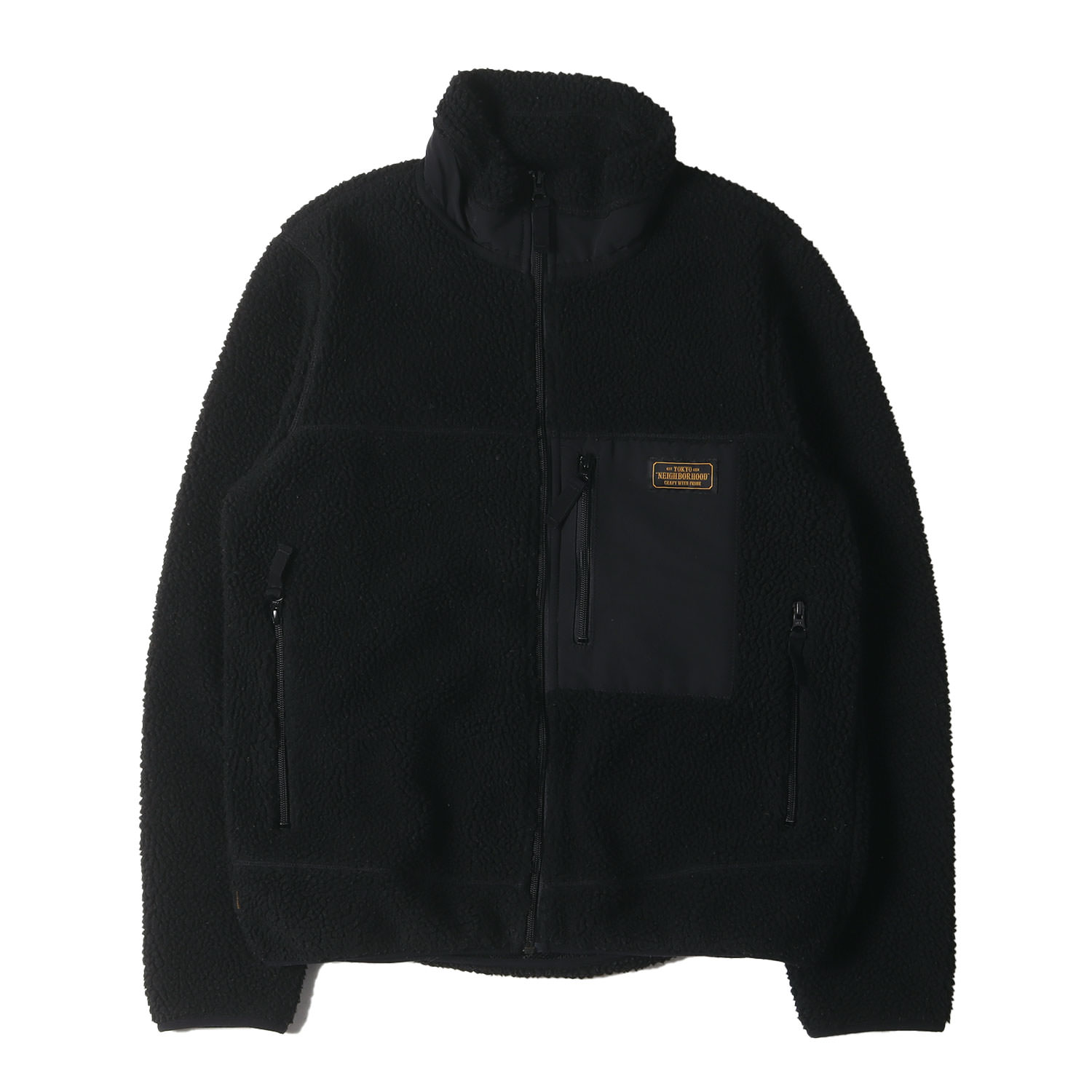 NEIGHBORHOOD B-3 ナイロン 切替 ボア ボンバー ジャケット M NEIGHBORHOOD B-3 ナイロン 切替 ボア ボンバー ジャケット M