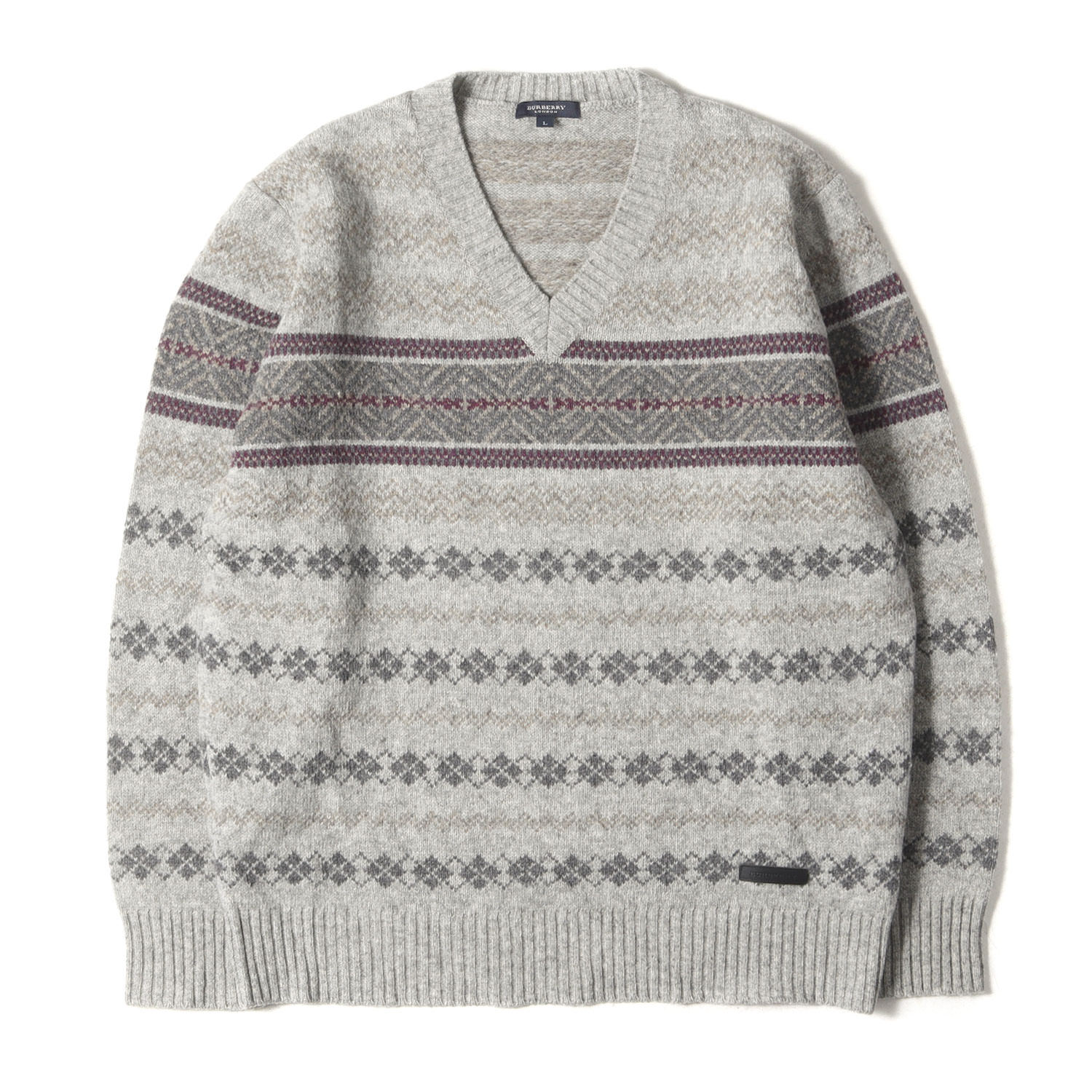 楽天市場】BURBERRY バーバリー ニット ケーブル編み クルー