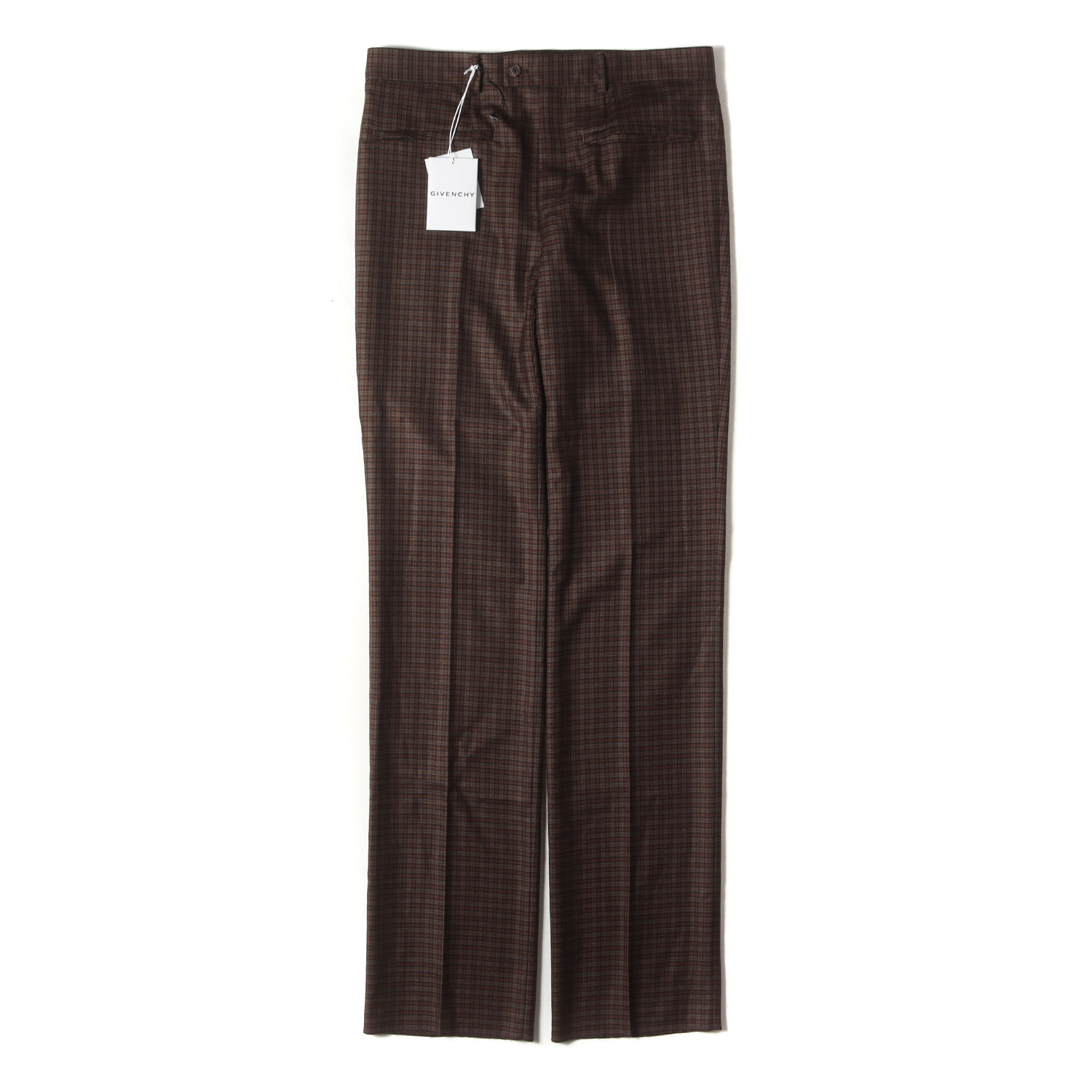 GIVENCHY ジバンシー ワイド ストレート ストライプ スラックス GIVENCHY - 90s USA製 オールド ジバンシー タック ワイド