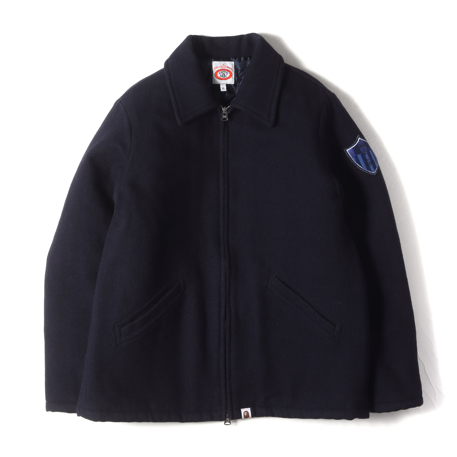 アベイシングエイプ　メルトンジャケット 楽天市場】A BATHING APE ア ベイシング エイプ ジャケット
