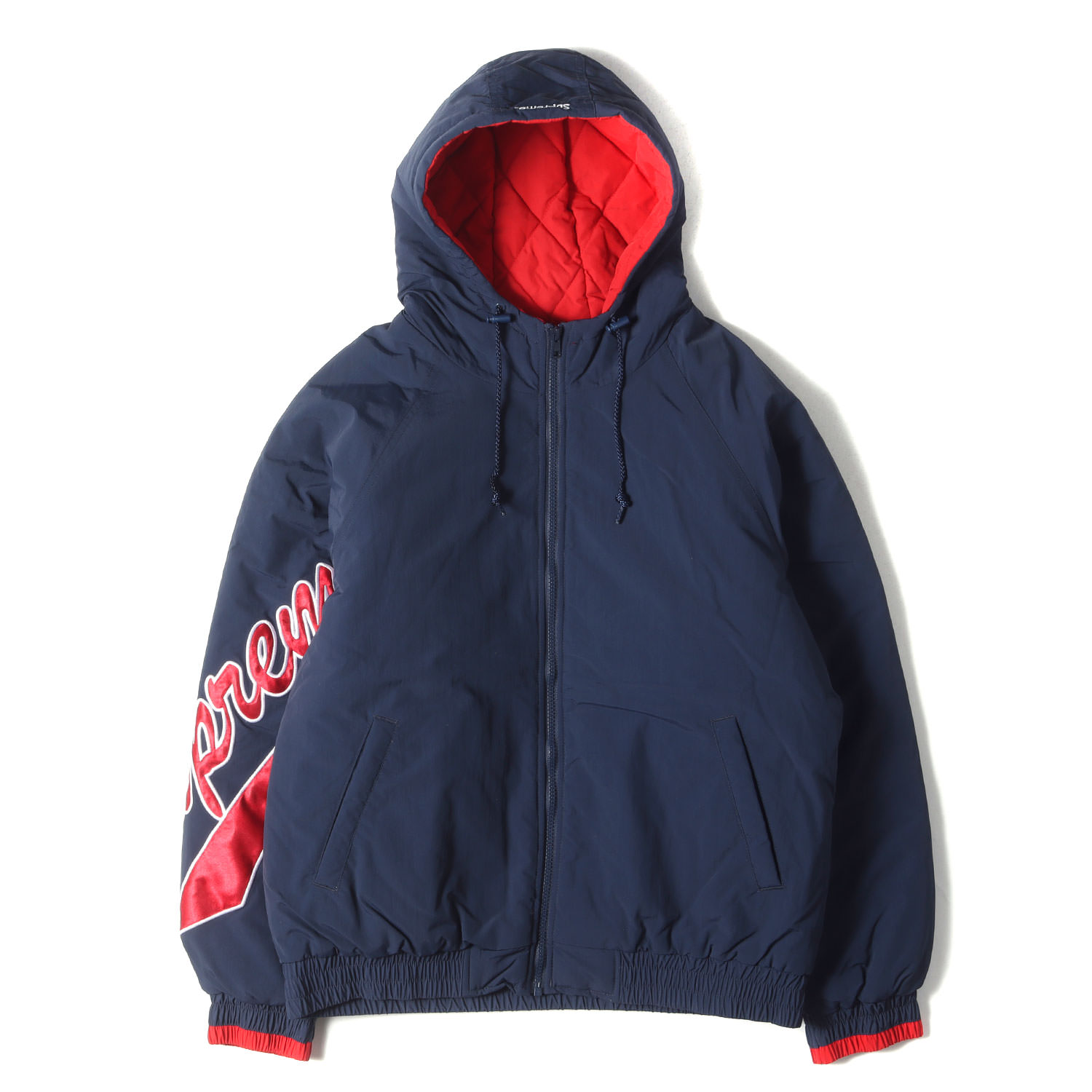 美品 シュプリーム ウール ブルゾン ジャケット M ブラウン コート a14030008-b.jpg