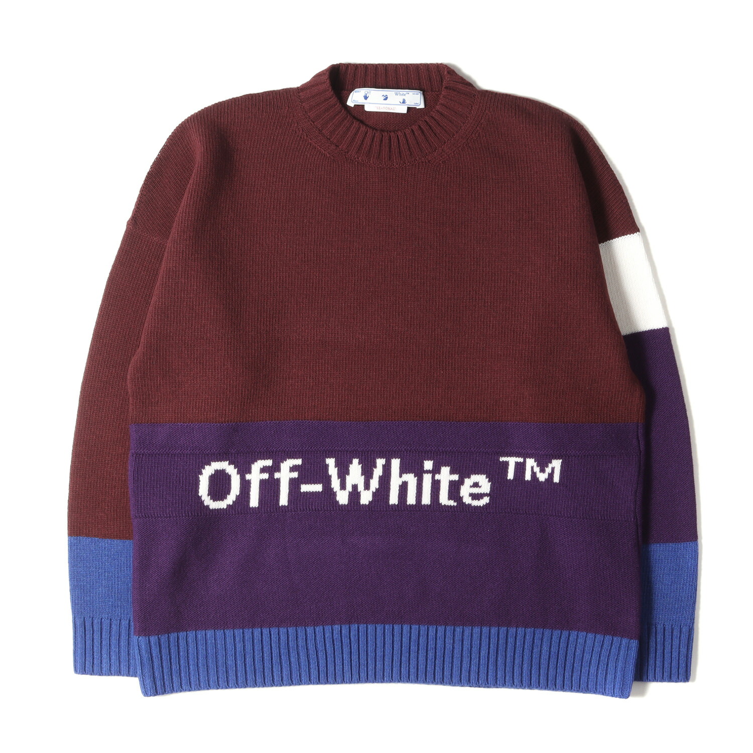 【希少】Off-White オフホワイト ニット セーター ハート クロスアロー 希少】Off-White オフホワイト ニット セーター ハート クロスアロー