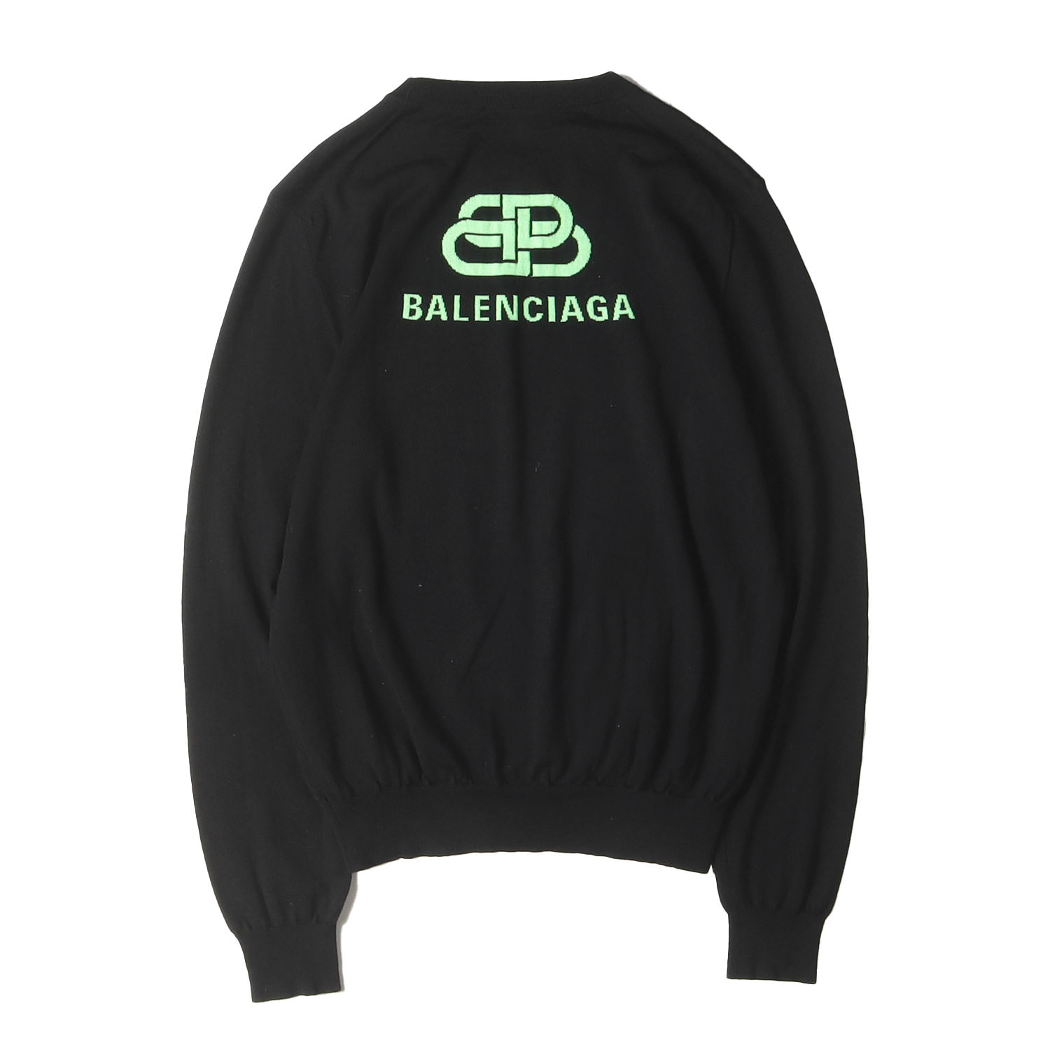 バレンシアガ　ニットセーター2024年モデル BALENCIAGA バレンシアガ ロゴ総柄 ハーフジップニット セーター