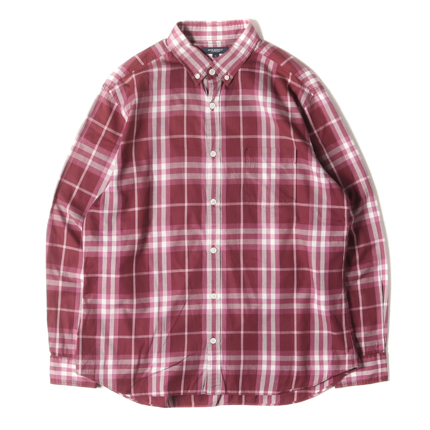 楽天市場】【BURBERRY】バーバリー チェック柄 長袖 ロール