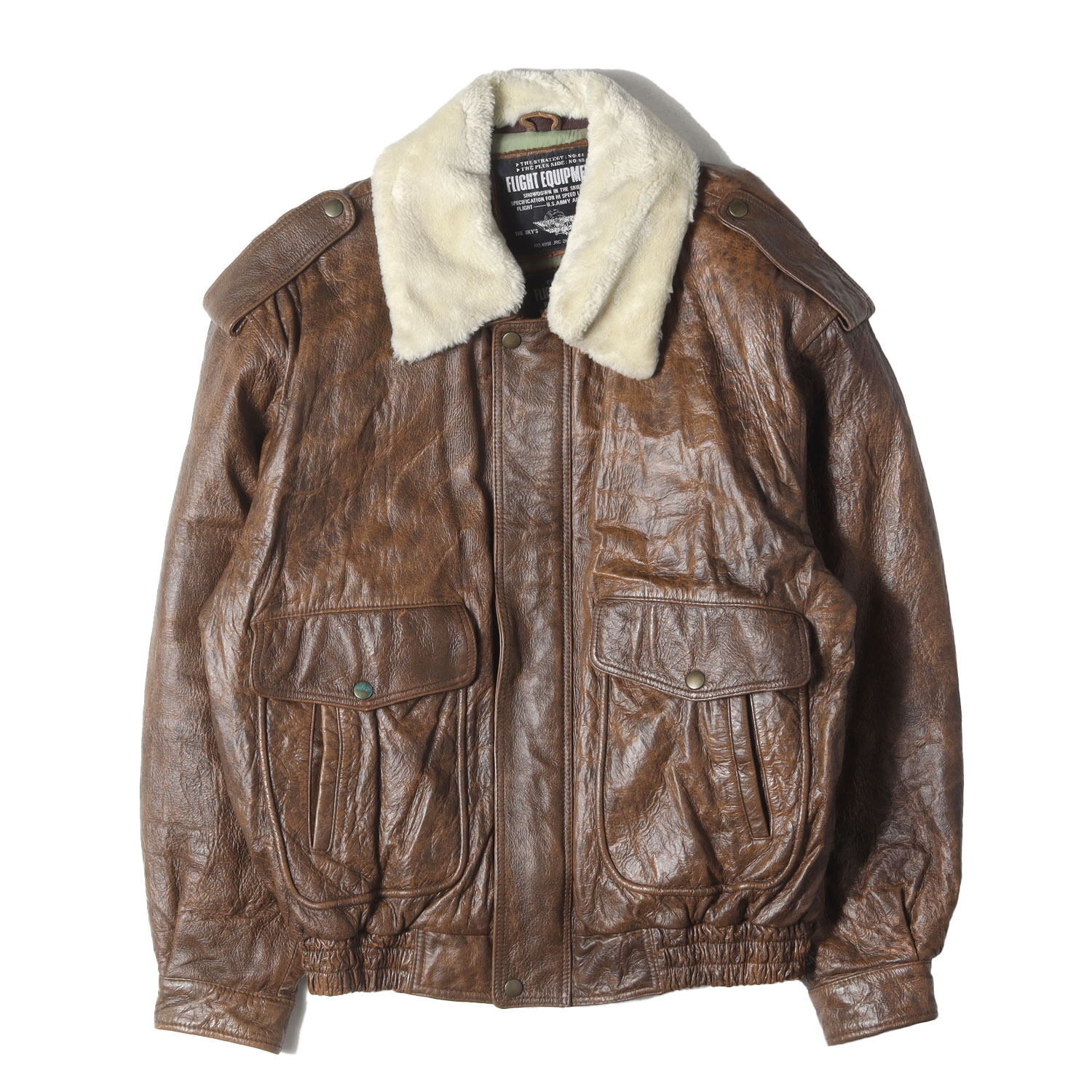 楽天市場】70s 80s USA製 Excelled ボア ライナー 本革 レザー G