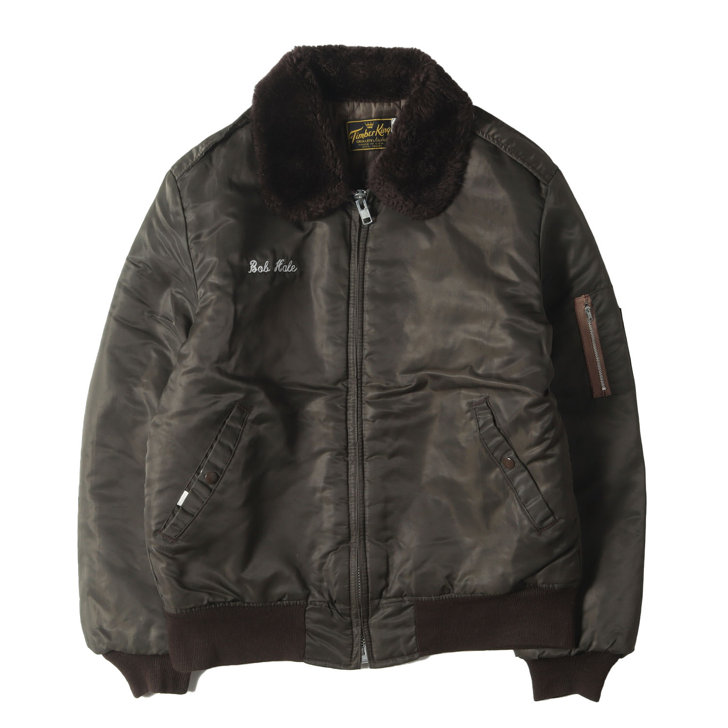 031130 Timber king フライト ジャケット L VTG Timber King US Air Force Bomber Jacket Men's Medium