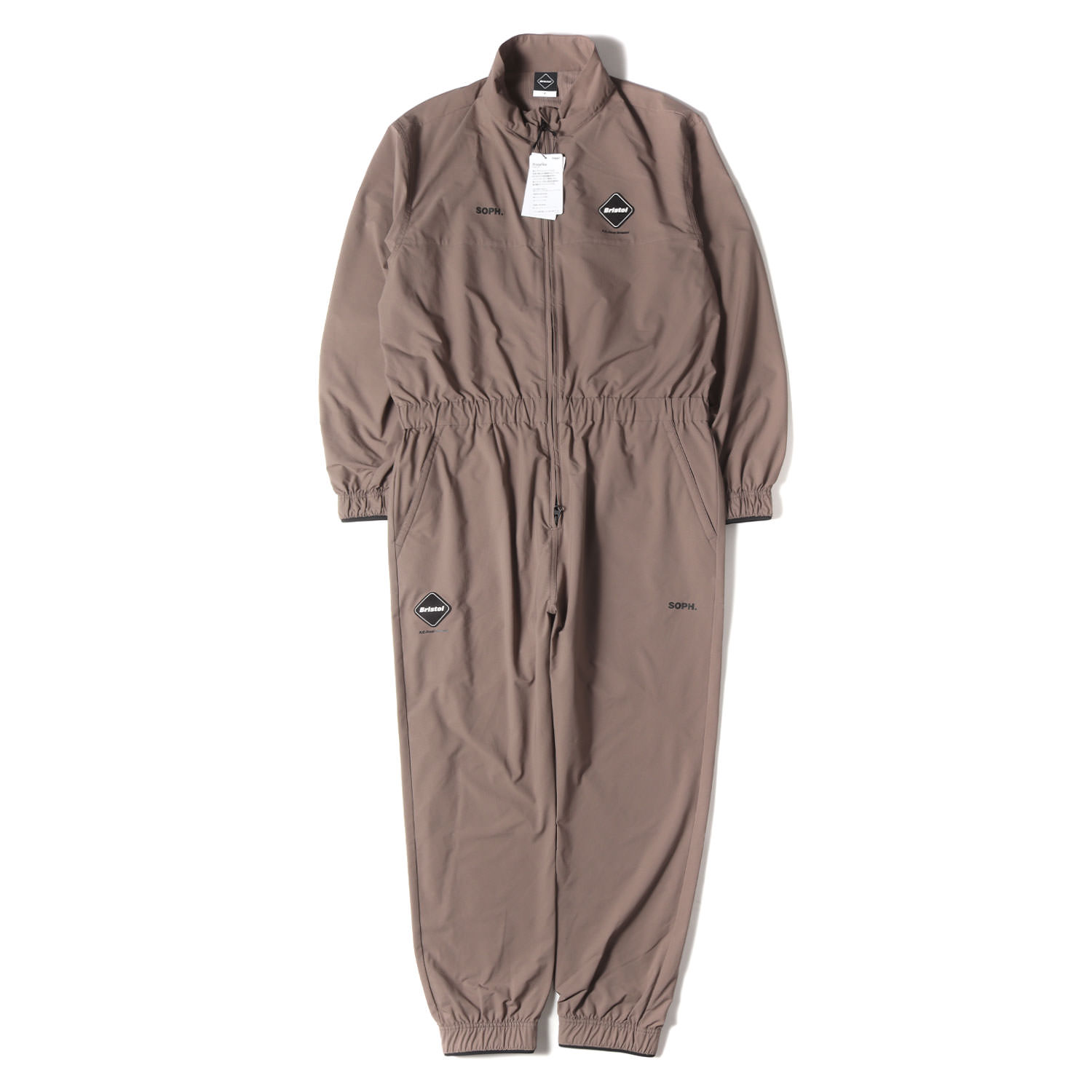 F.C.Real Bristol エフシーレアルブリストル サイズ:S / 25SS 4WAYストレッチ オールインワン / つなぎ (4WAY STRETCH ALL IN ONE) / ライトブラウン 【メンズ】【K4779】