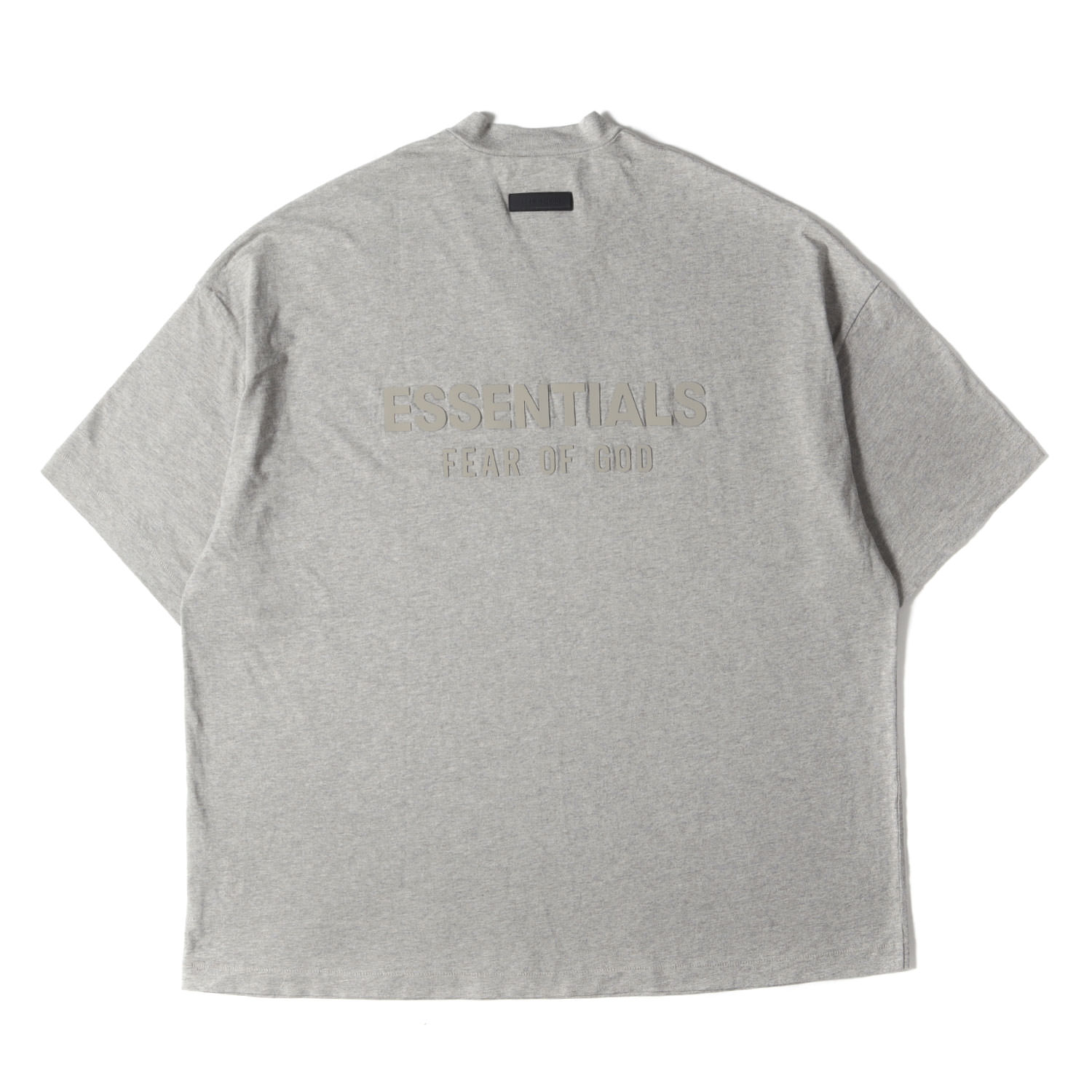 FEAR OF GOD フィアオブゴッド Tシャツ サイズ:M / FOG ESSENTIALS オーバーサイズ Vネック Tシャツ / オートミール / トップス カットソー 半袖【メンズ】【中古】【美品】【K4786】