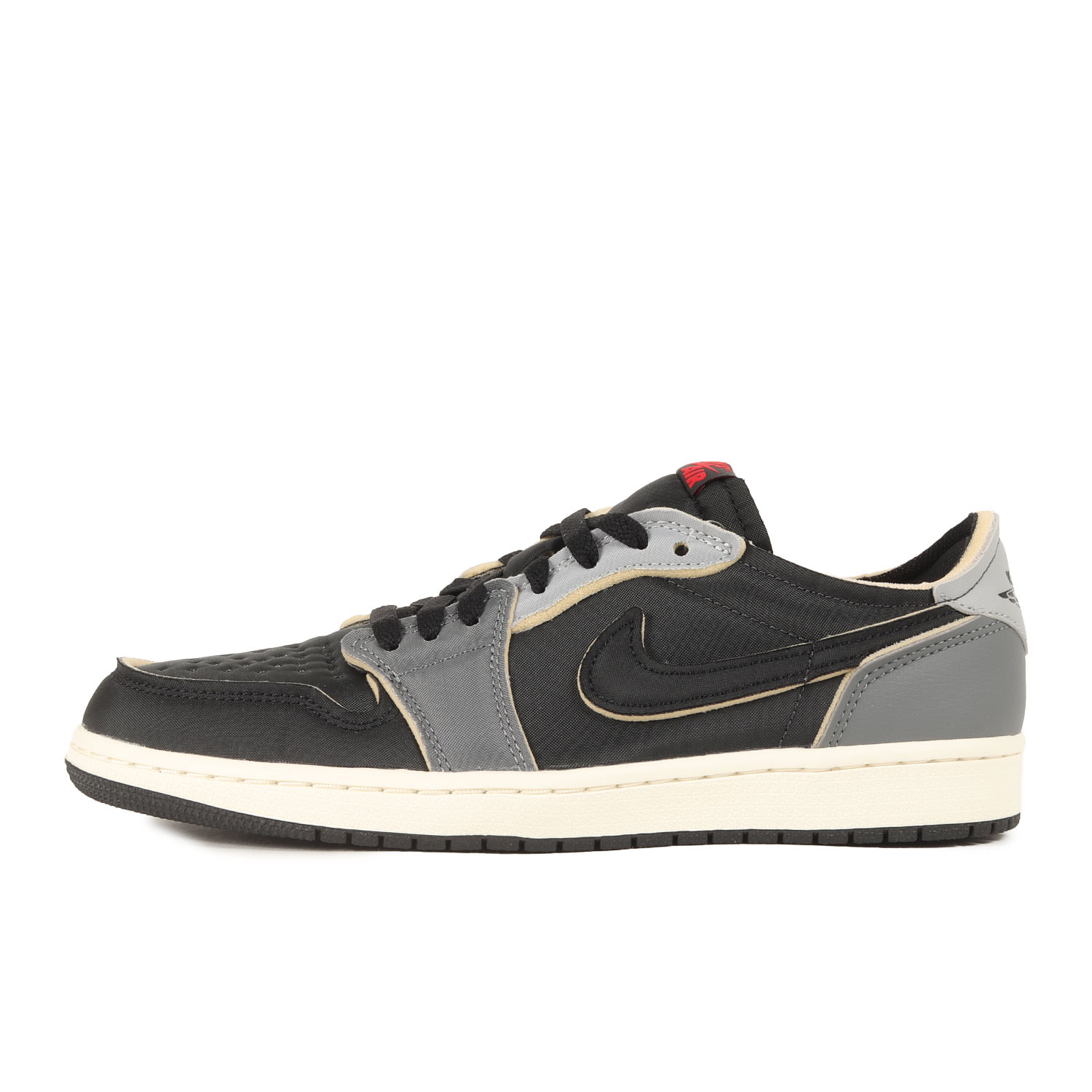 NIKE ナイキ 大いさ:27.5糎 / AIR JORDAN 1 RETRO LOW OG EX BLACK AND SMOKE GREY(DV0982-006) / エアジョーダン1 レトロ 置き目 / 黒いこと 火の手赤いこと ダークスモークグレー / US9.5 / 置き目取りすてる スニーカー シューズ 靴【メンズ】【K4792】