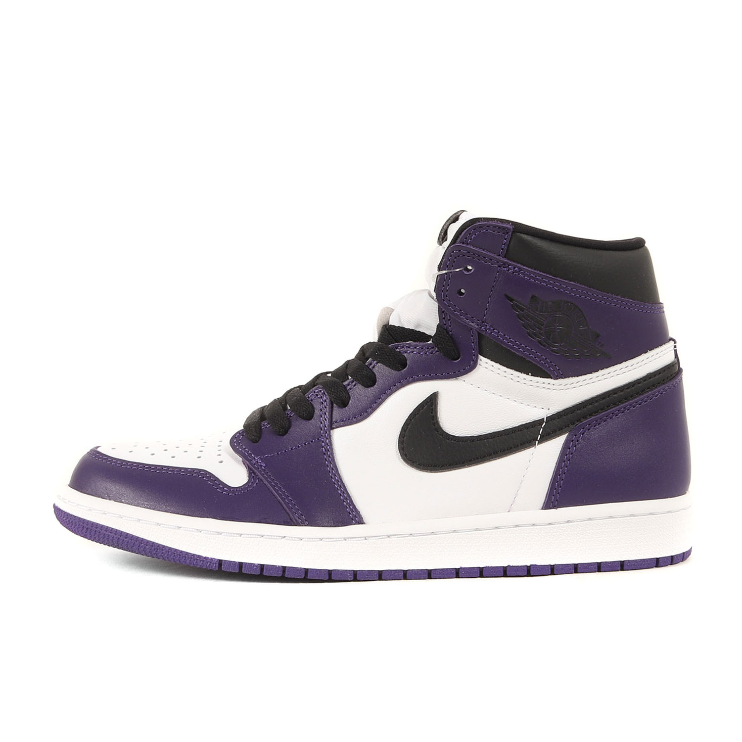 NIKE ナイキ 大きさ:27.0糎 / AIR JORDAN 1 RETRO HIGH OG COURT PURPLE (555088-500) / エアジョーダン1 レトロ ご機嫌 / コートパープル 黒いこと / US9 / ご機嫌はね除ける スニーカー シューズ 靴【メンズ】【K4845】