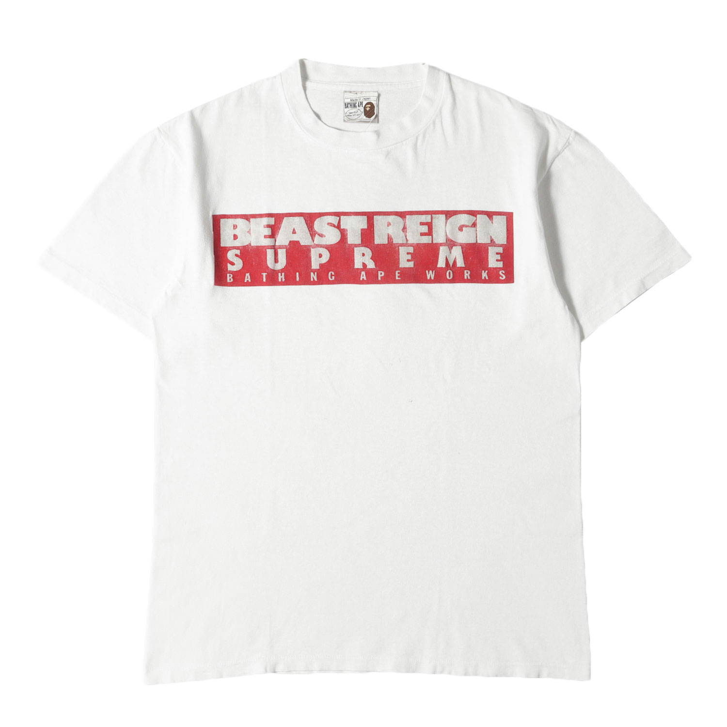 希少A BATHING APE / StüssyコラボシャークTシャツ 半袖 S 楽天市場】A BATHING APE(アベイシングエイプ)×STUSSY