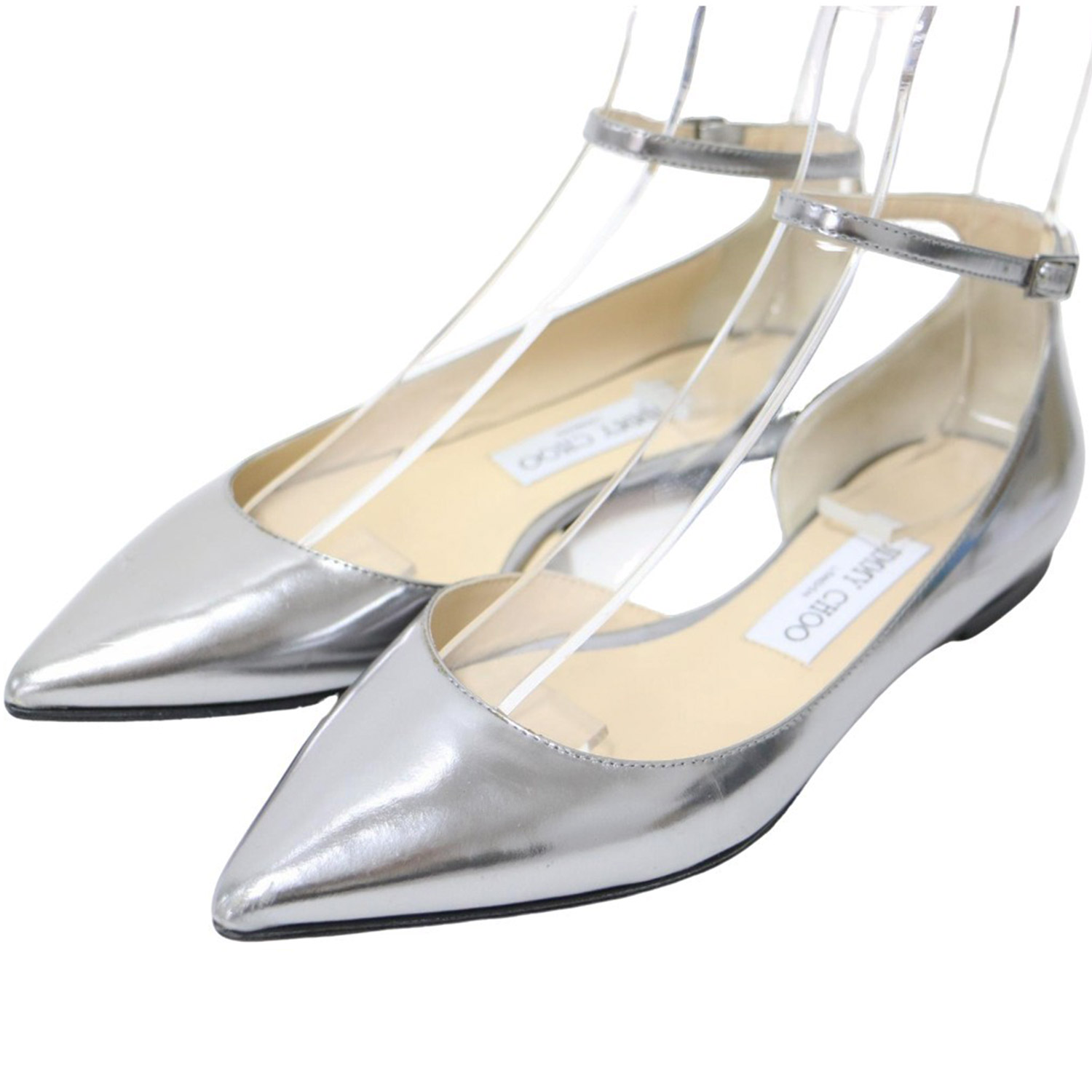 楽天市場】【ジミーチュウ】Jimmy Choo ストラップ フラットパンプス