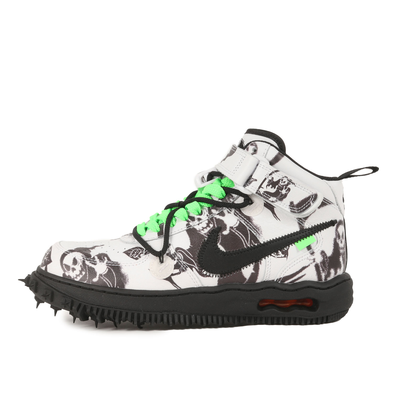 OFF-WHITE オフホワイト サイズ:26.0cm / 24SS NIKE AIR FORCE 1 MID SP LTHR GRIM REAPER (DR0500-102) / ナイキ エアフォース1 ミッド レザー 死神 / ホワイト ブラック / US8 / ミドルカット スニーカー シューズ 靴 / コラボ【メンズ】【K4773】 24,962円