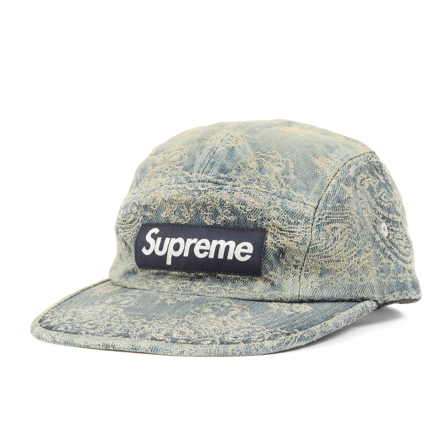 Supreme ストライプ柄 ベージュキャップ 13040710-b.jpg