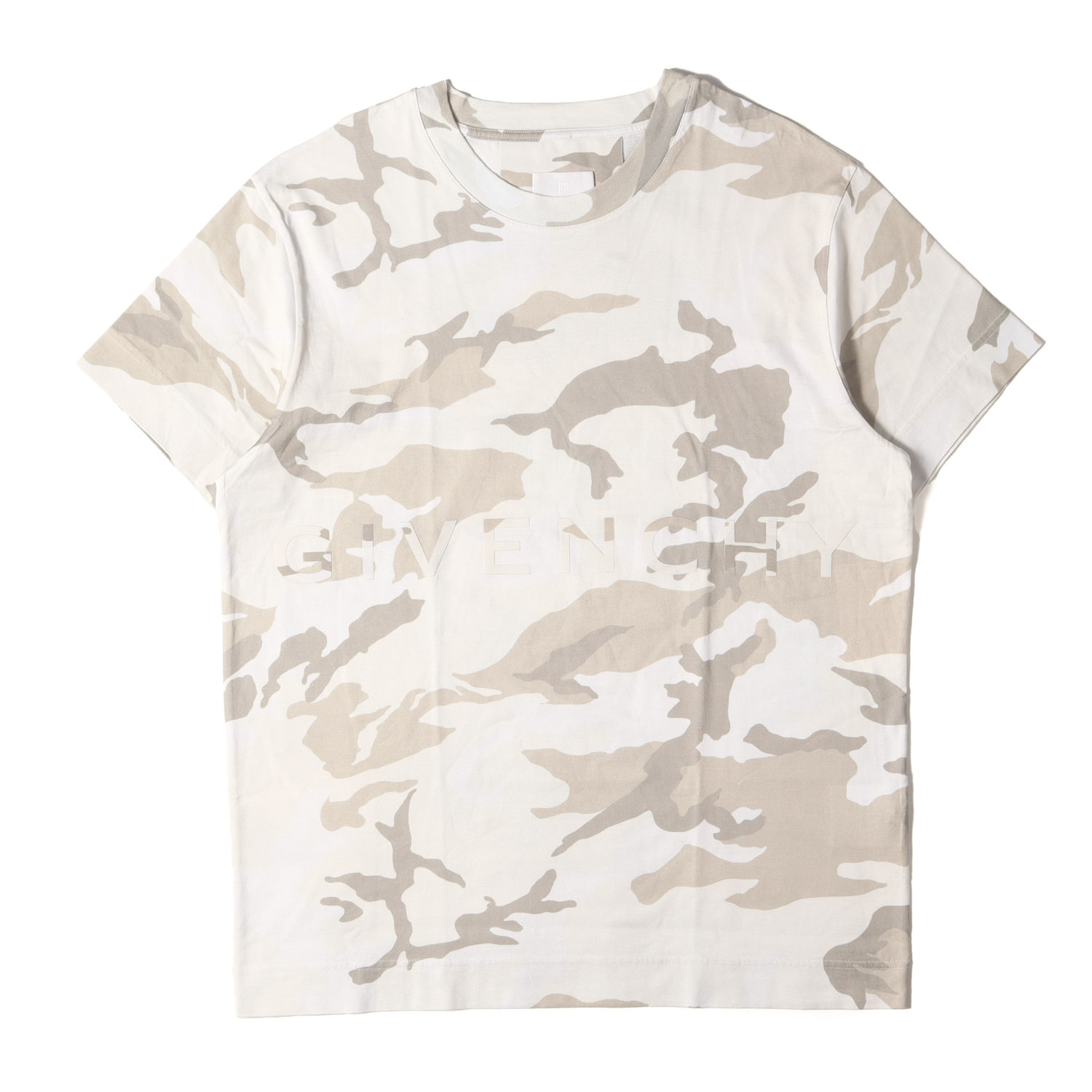 美品　ジバンシー　半袖ロゴニット GIVENCHY ジバンシィ 19AW ロゴジャガードコットンニット
