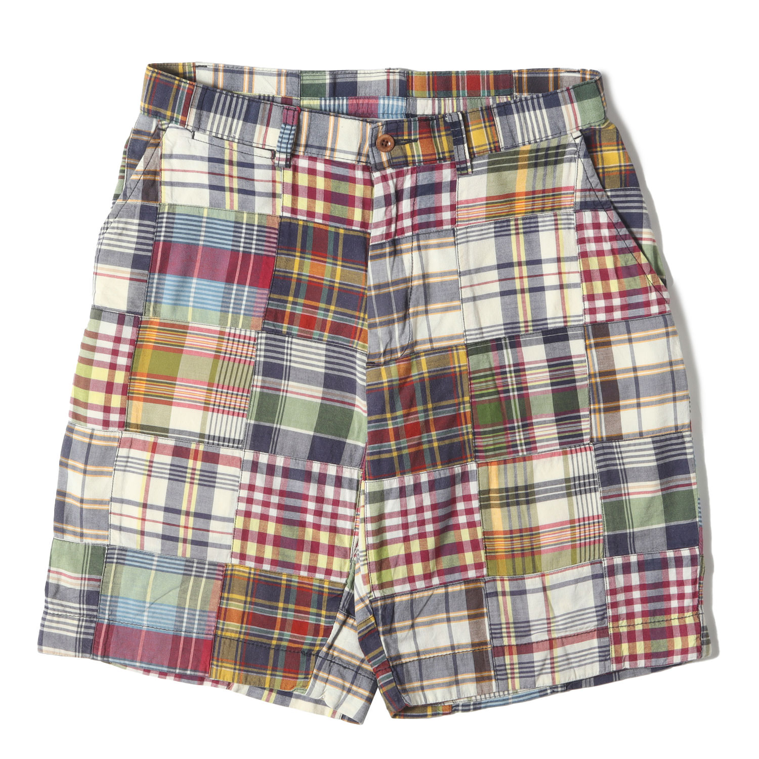 POLO Ralph Lauren ポロ ラルフローレン ズボン下 大きさ:30 / マドラス照合のしるし パッチワーク さる股引き (PROSPECT SHORT) / マルチ色つや / ボトムス 遊撃手ズボン下 ズボン【メンズ】【中古】【K4837】