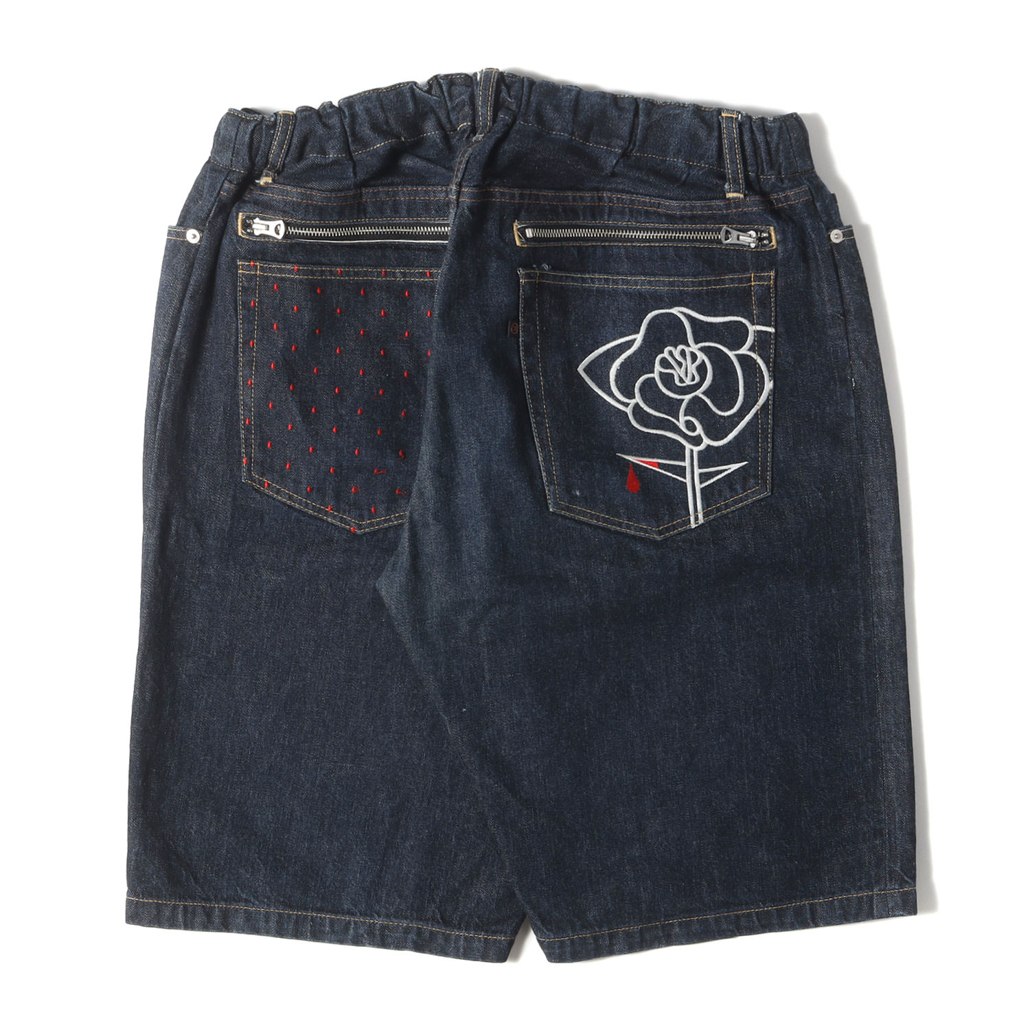 希少名作 UNDERCOVER アンダーカバー ドッキング ショートパンツ UNDERCOVER - 90s アンダーカバー 本革レザーハーフパンツ 激