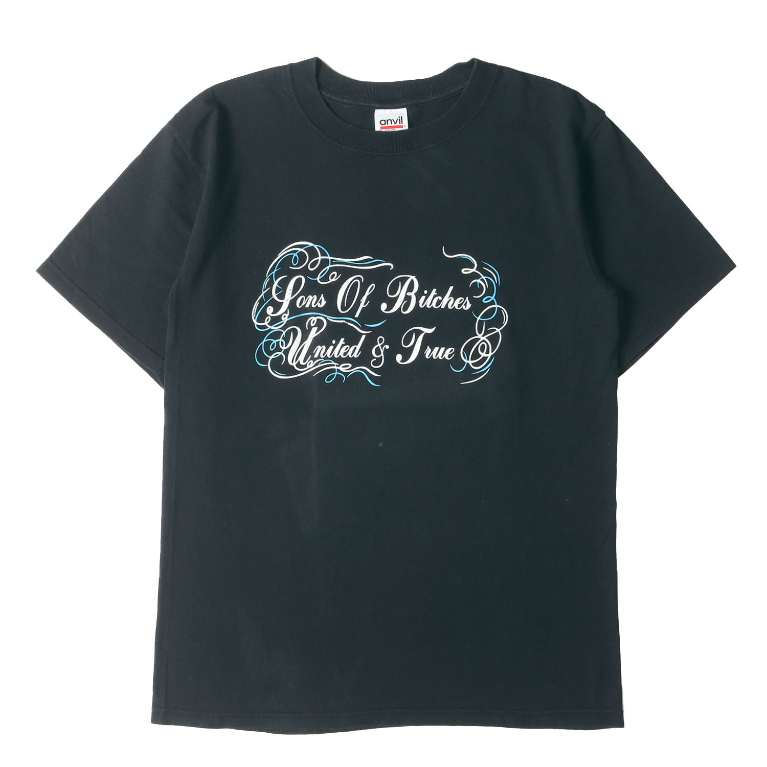 Vintage Music Item / 90s SOBUT SONS OF BITCHES UNITED & TRUE Tシャツ (anvilボディ) / ブラック 黒 / サイズ:M / 90年代 ヴィンテージ 古着 / トップス カットソー 半袖【メンズ】【中古】【K4775】