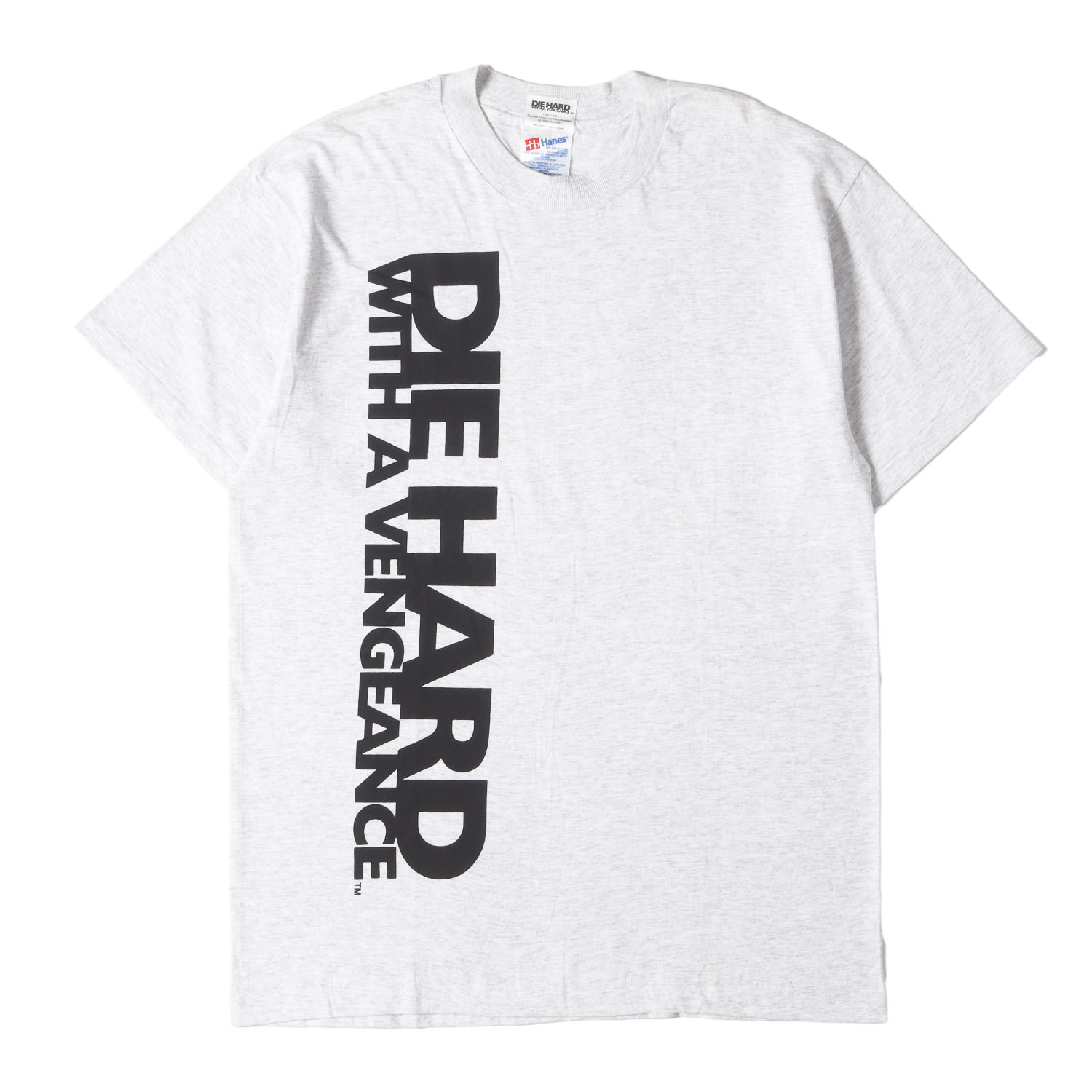 90s - 00s ヴィンテージ古着 / 90s 映画 ダイ・ハード3 / Die Hard With a Vengeance ムービー Tシャツ (Hanesボディ / デッドストック) / アッシュグレー / サイズ:L / 90年代 ヴィンテージ 古着 / トップス カットソー 半袖【メンズ】【K4792】|ブランド古着のBEEGLE by Boo-Bee