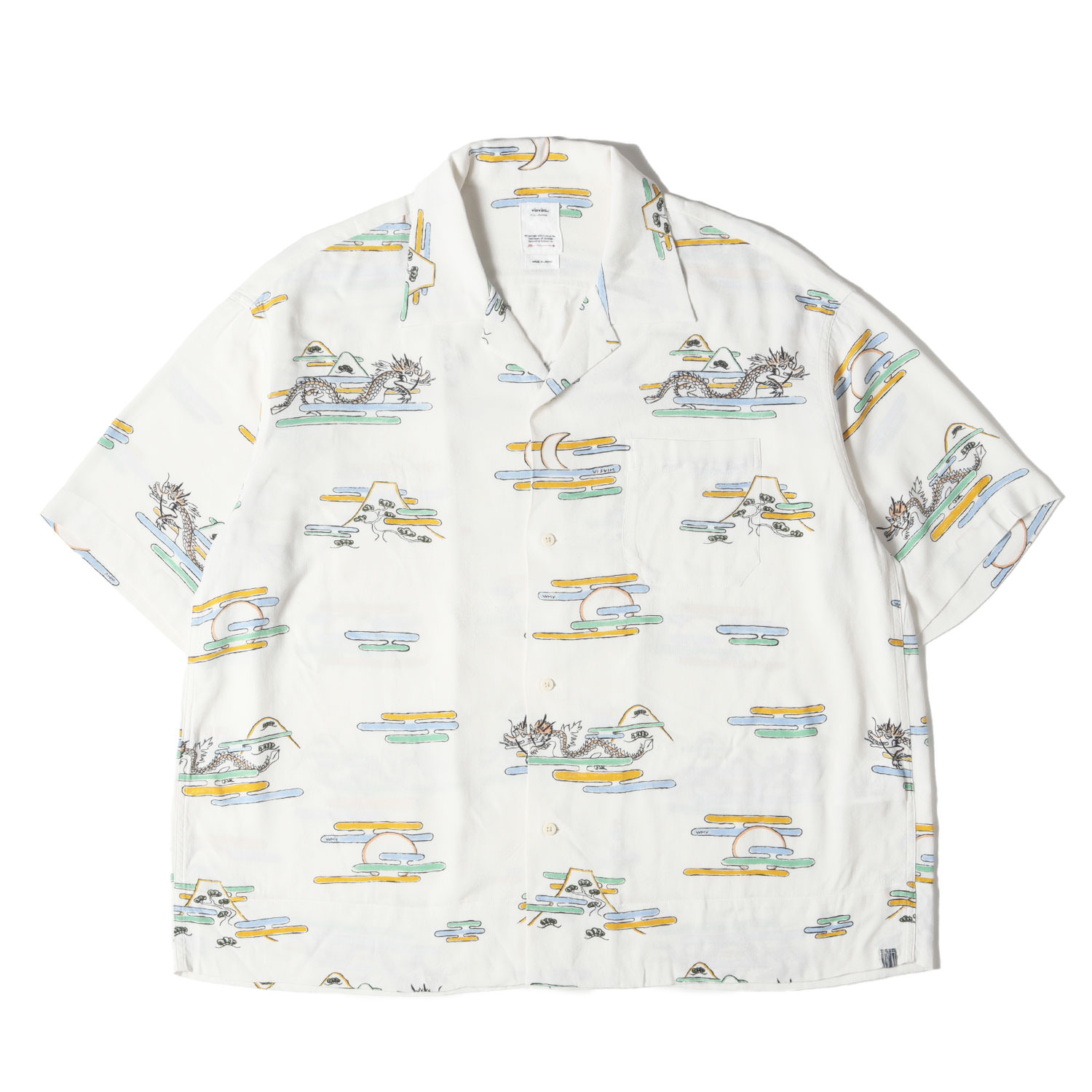 visvim DUKE SHIRT レーヨン 半袖シャツ VISVIM DUKE SHIRT アロハシャツ 半袖 3 総柄 レーヨン