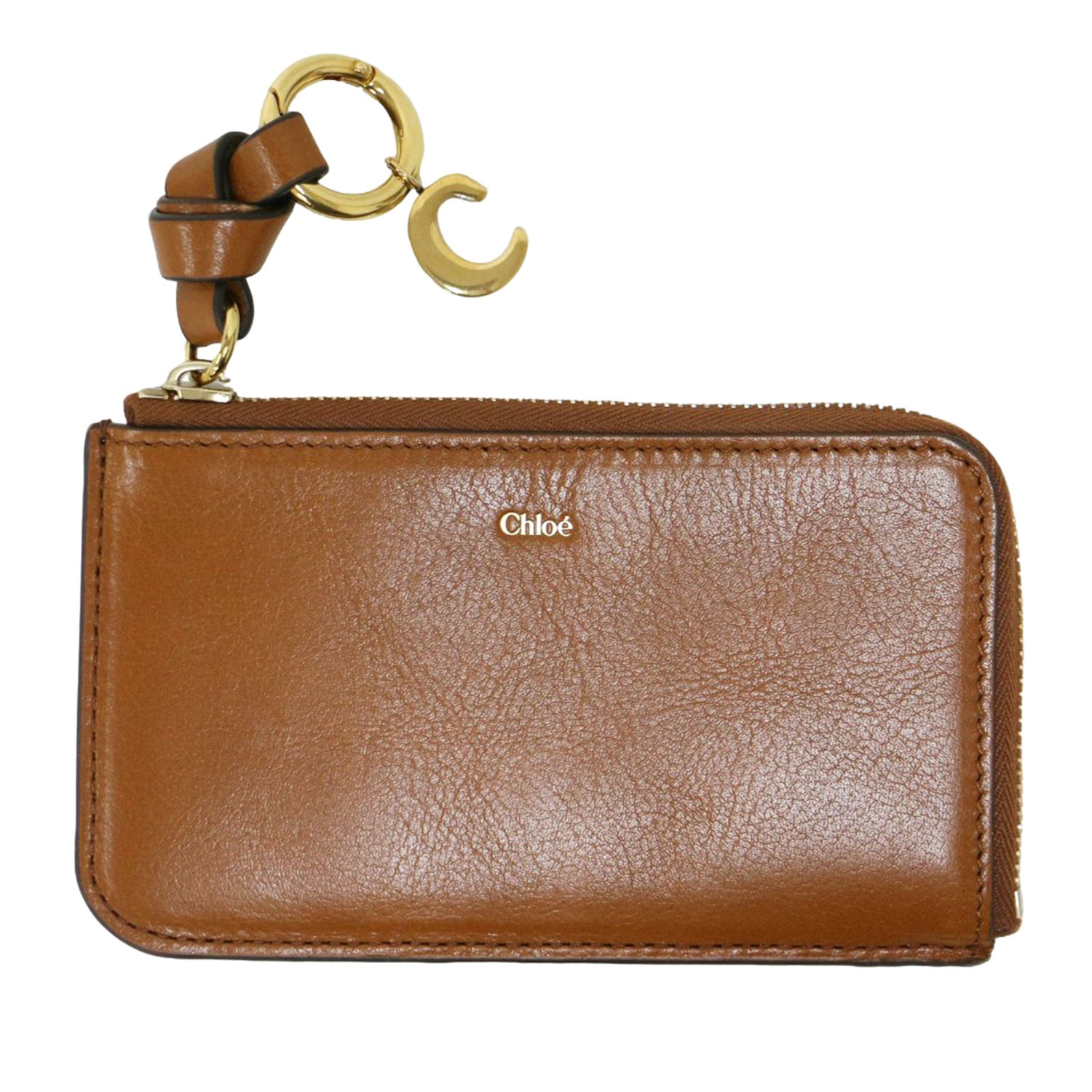 Chloe シャイニーレザー製ALPHABETウォレット