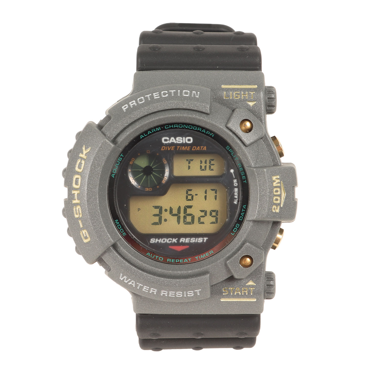 G-SHOCK ジーショック 90s DW-6300B-8 初代フロッグマン ダークメタリックグレー 腕時計 / ウォッ / ダークグレー / ブランド ファッション アイテム 小物【メンズ】【中古】【K4787】
