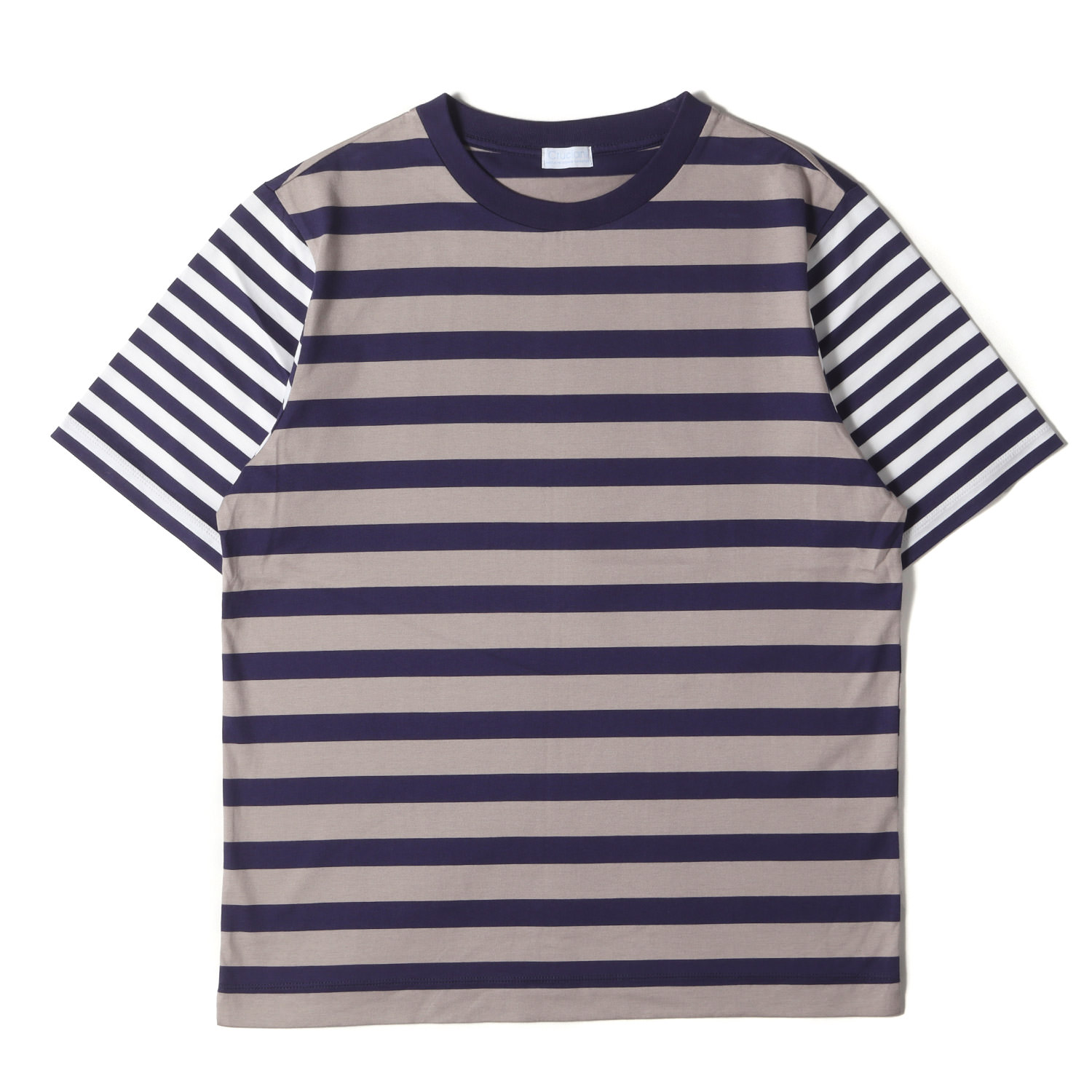 美品！Cruciani カットソー素材 半袖ポロシャツ Mネイビークルチアーニ紺 Cruciani ネイビー ポロシャツ 美品！Cruciani カットソー素材