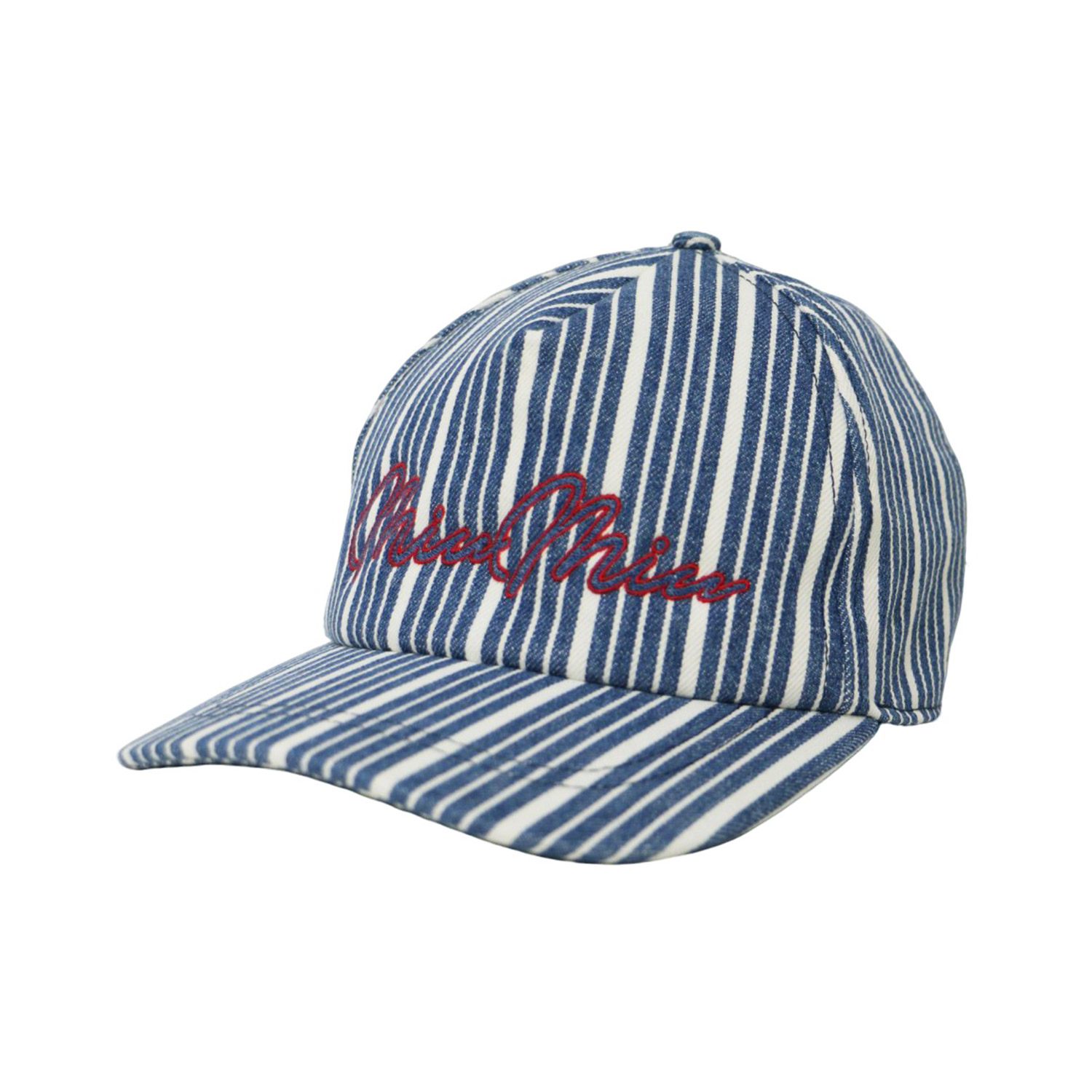 miumiu キャップ　ホワイトリボン miu MIU ミュウミュウ キャップ 帽子 ドリル ベースボール CAP