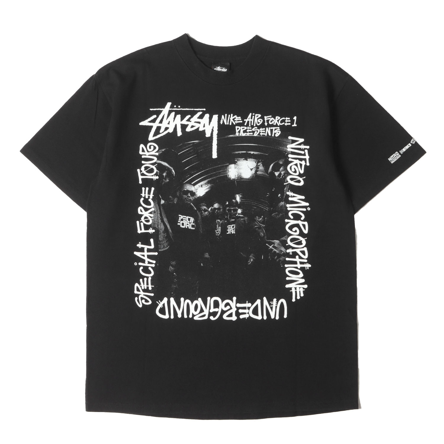 STUSSY GRID Tシャツ 半袖 Black White 送料込み cliffedge_24073013