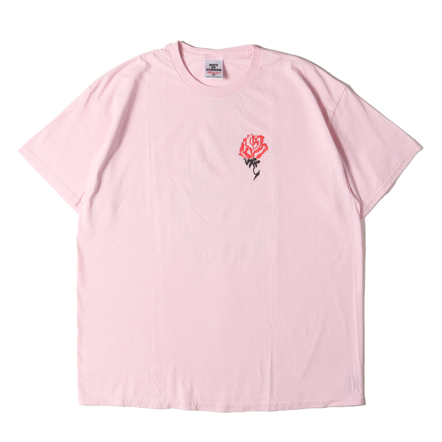 BOYS OF SUMMER ボーイズ オブ 炎節 ティーシャツ 大いさ:XL / 24SS UNDER R ポップアップ制限事項 労働者の一団のど首 ティーシャツ / サクラ色 / トップス カットソー 半袖【メンズ】【中古】【美品】【K4792】 Tシャツ・カットソー-トップス