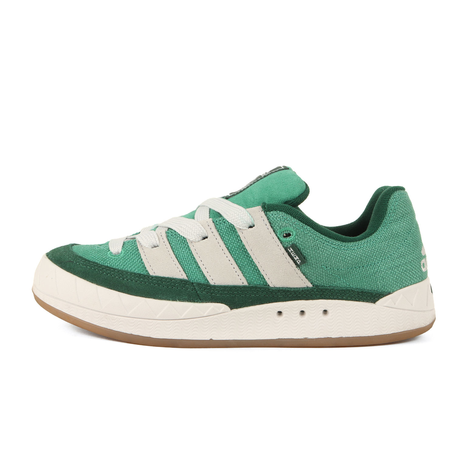 adidas アディダス サイズ:26.5cm / 23SS ADIMATIC HEMP SEMI COURT GREEN (HQ6908) / アディマティック ヘンプ / セミコートグリーン クリスタルホワイト / US8.5 / ローカット スニーカー シューズ 靴【メンズ】【中古】【美品】【K4775】