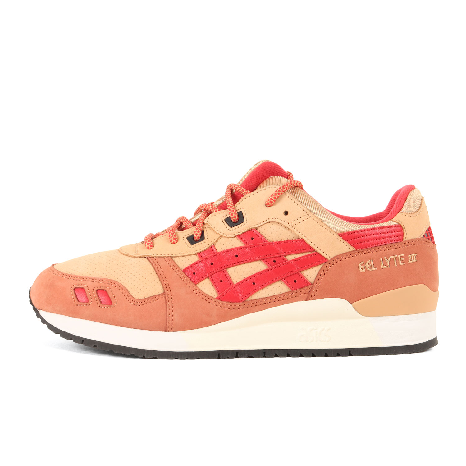 KITH NYC キス ニューヨークシティー サイズ:28.25cm / 23SS asics MARVEL X-MEN GEL-LYTE III Remastered / ガンビット モデル / ベージュ レッド / US10.5 / ローカット スニーカー シューズ 靴 / コラボ 別注【メンズ】【K4499】画像
