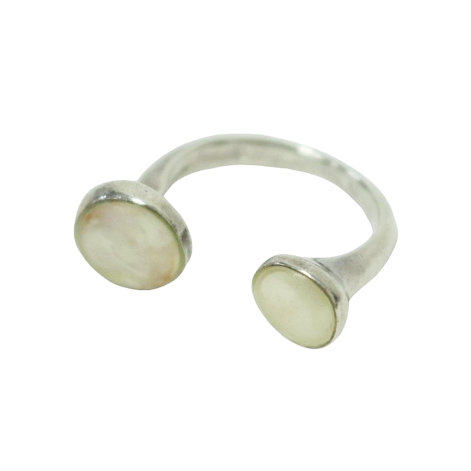 DLAW ドロウ リング シルバー ホワイト系 サイズ:13号 / フォーク リング / ring fork nude vintage / 指輪 オープンリング / アクセサリー ジュエリー【レディース】【中古】【K4792】｜ブランド古着のBEEGLE by Boo-Bee