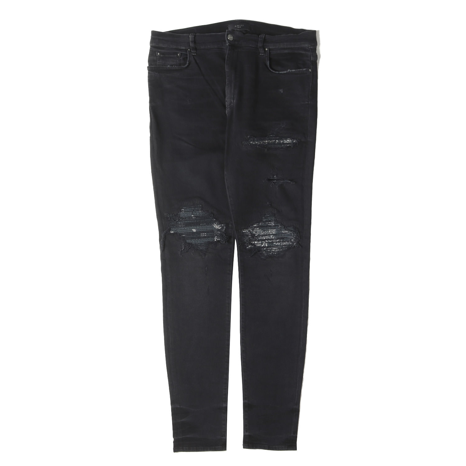 AMIRI ブラック ダメージデニムパンツ AMIRI(アミリ) ダメージ加工デニムパンツ ブラック サイズ 29