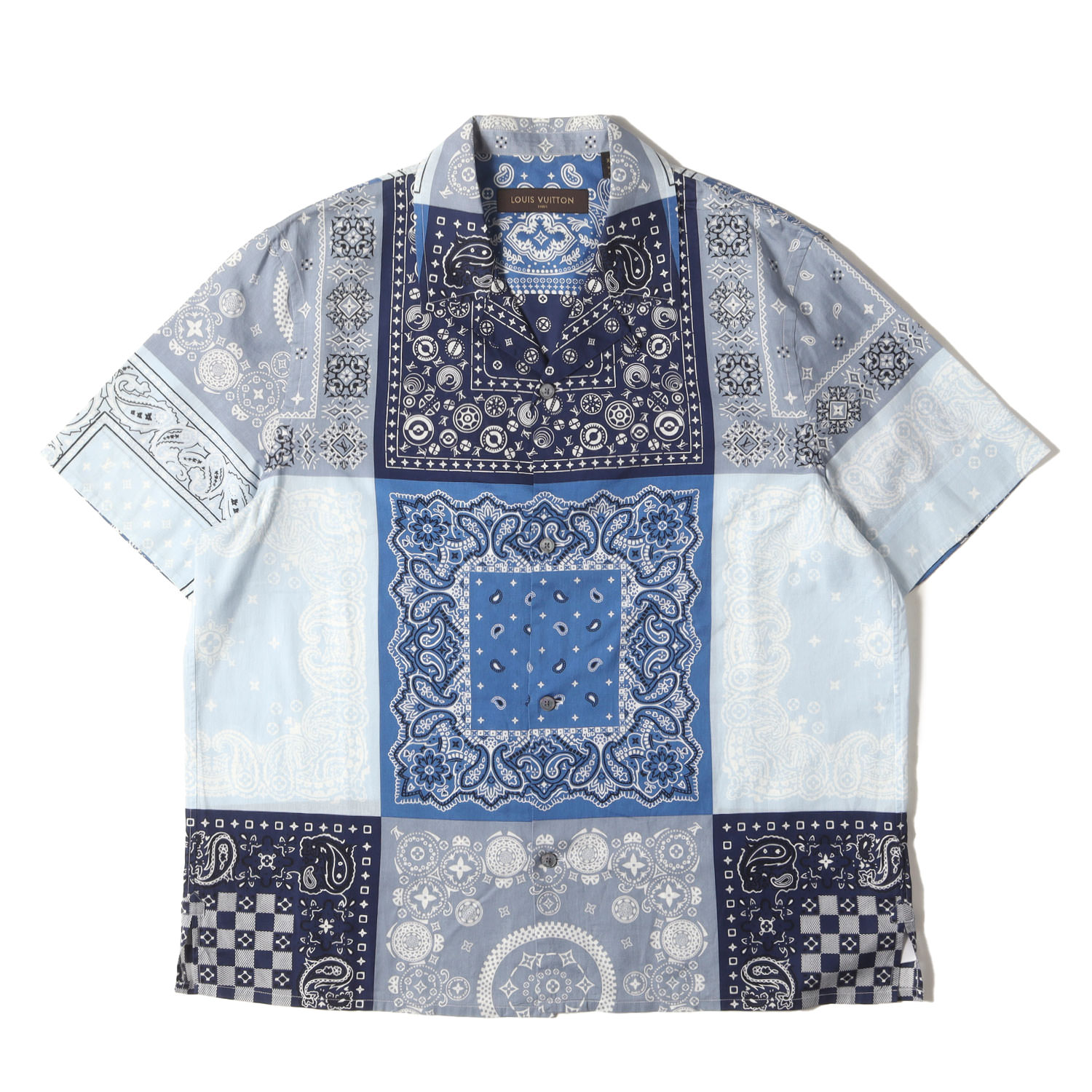 追跡便【Louis Vuitton】プリントモノグラム半袖コットンシャツ プリント モノグラム ショートスリーブシャツ ｜ルイ・ヴィトン