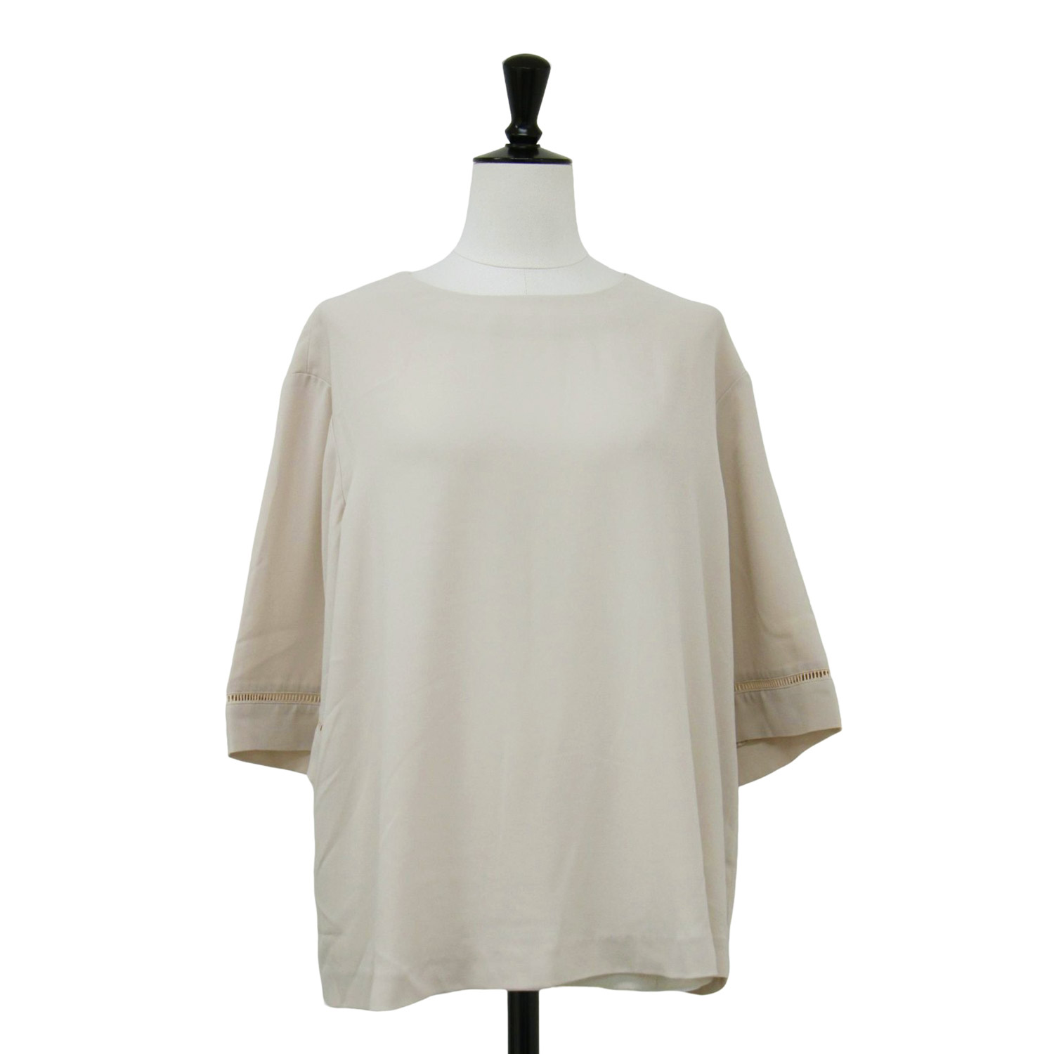 theory luxe 24SS レース ブラウス ホワイト32 小さい 最終価格 新品 theory luxe 24SS レース ブラウス ホワイト38